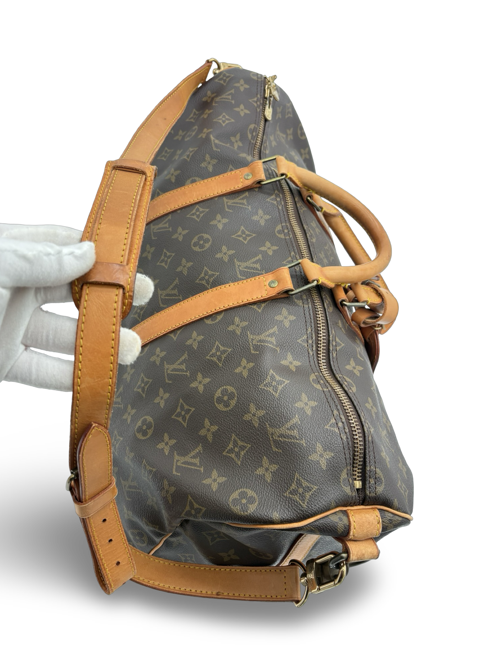 Louis Vuitton Keepall 50 Bandouliere Brown Monogram Canvas Travel Duffel Bag — image 14