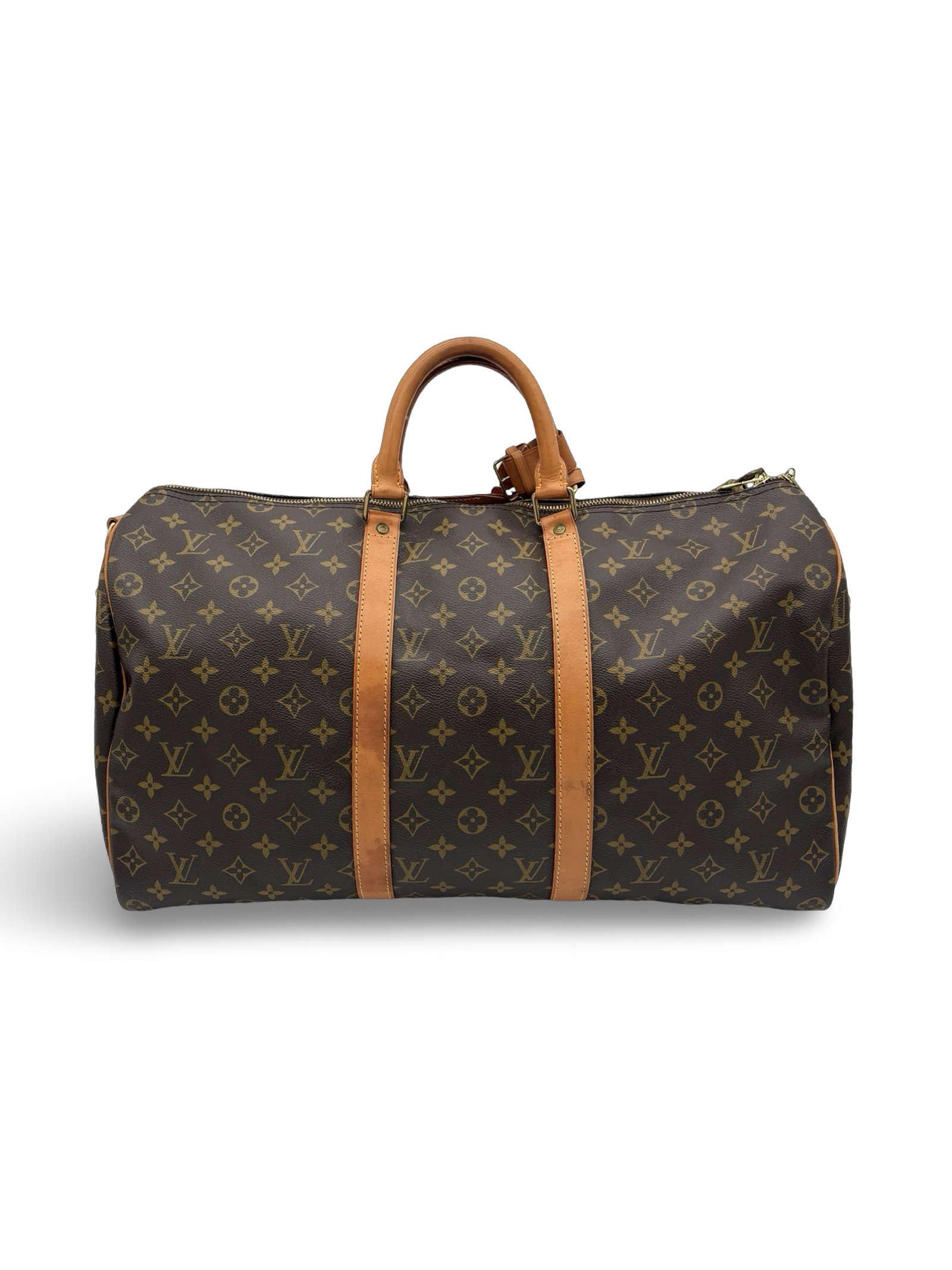 Louis Vuitton Keepall 50 Bandouliere Brown Monogram Canvas Travel Duffel Bag — image 2