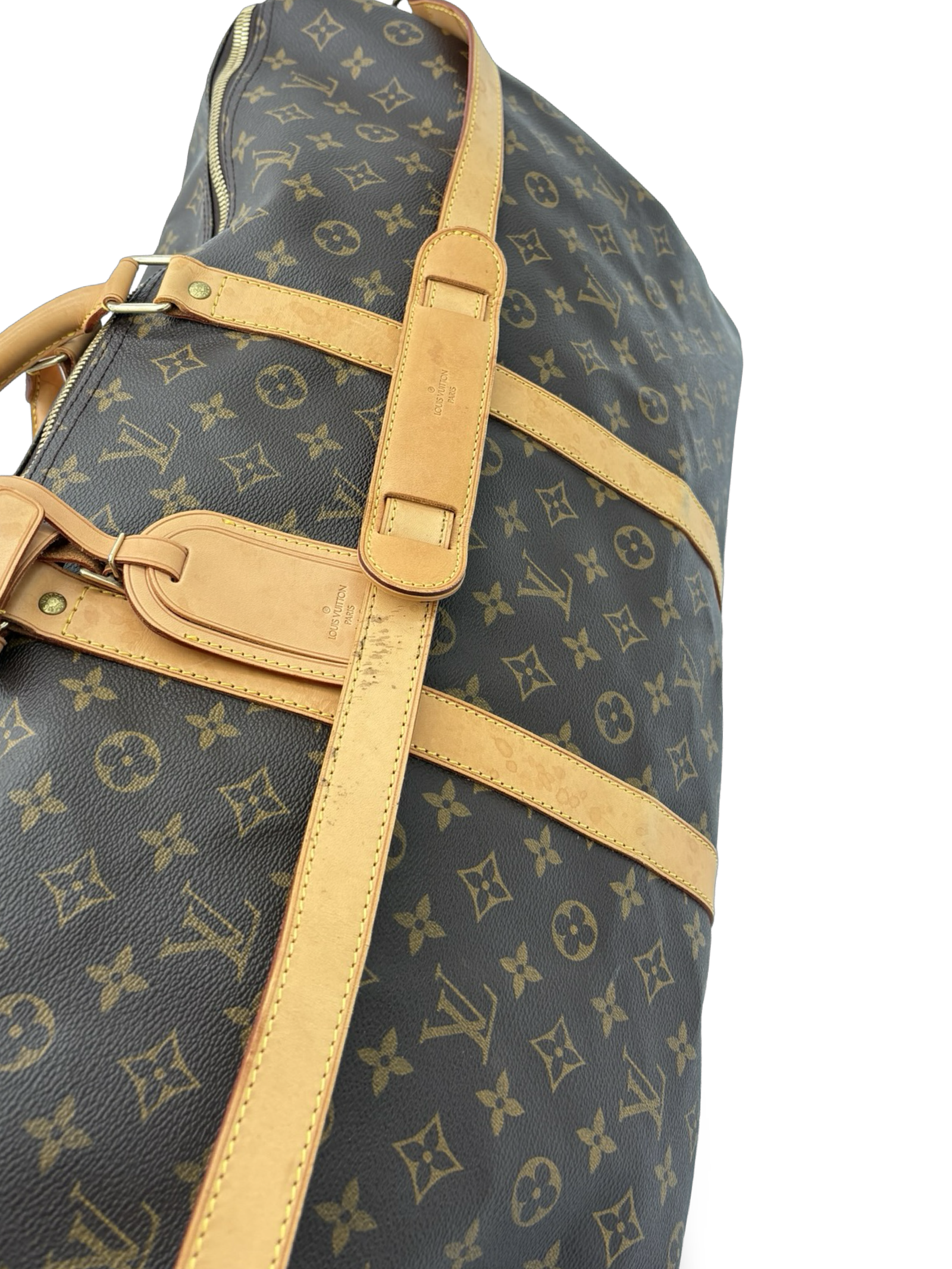 Louis Vuitton Keepall 60 Bandouliere Brown Monogram Canvas Travel Duffel Bag — image 10