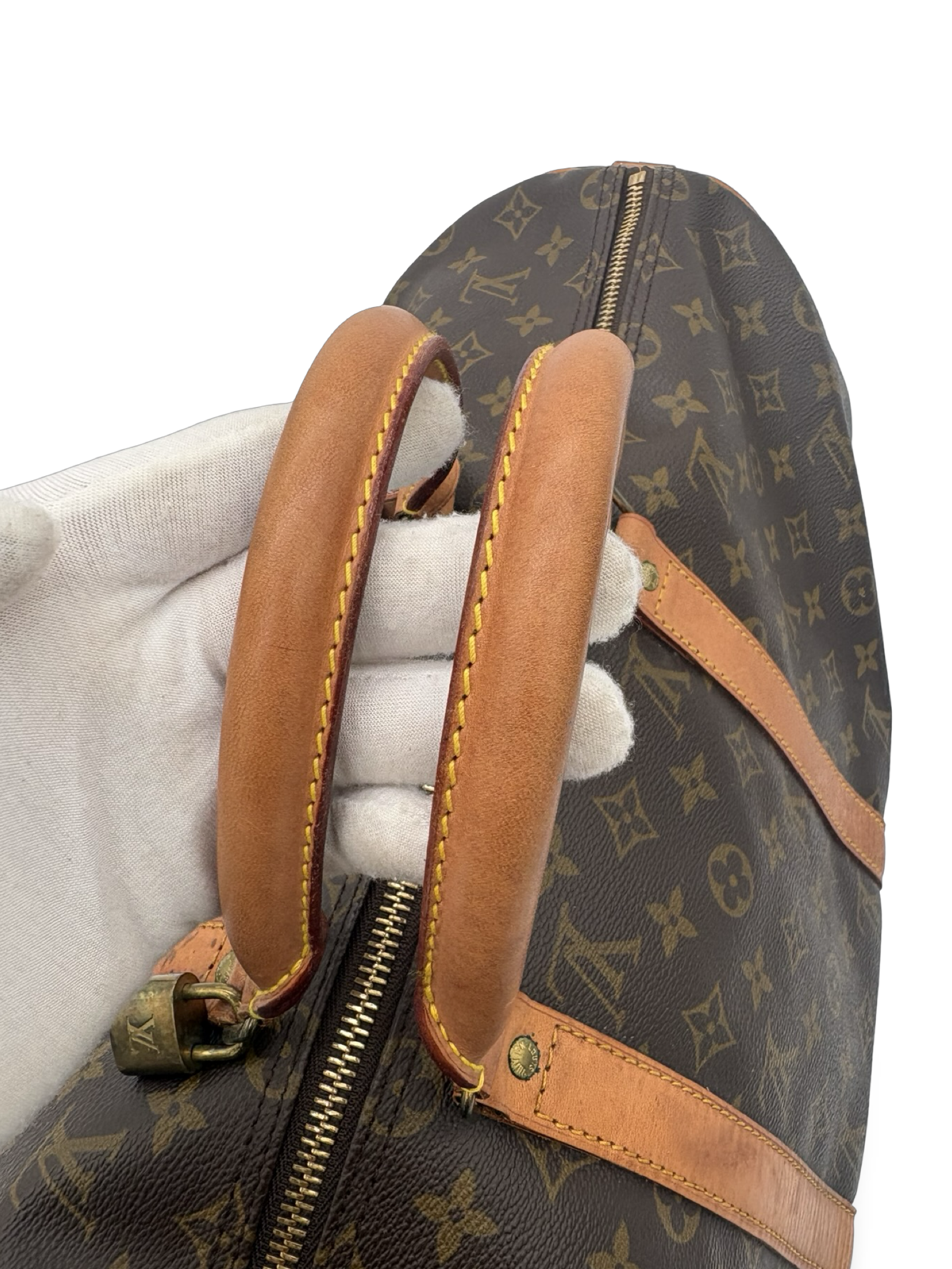 Louis Vuitton Keepall 50 Bandouliere Brown Monogram Canvas Travel Duffel Bag — image 8