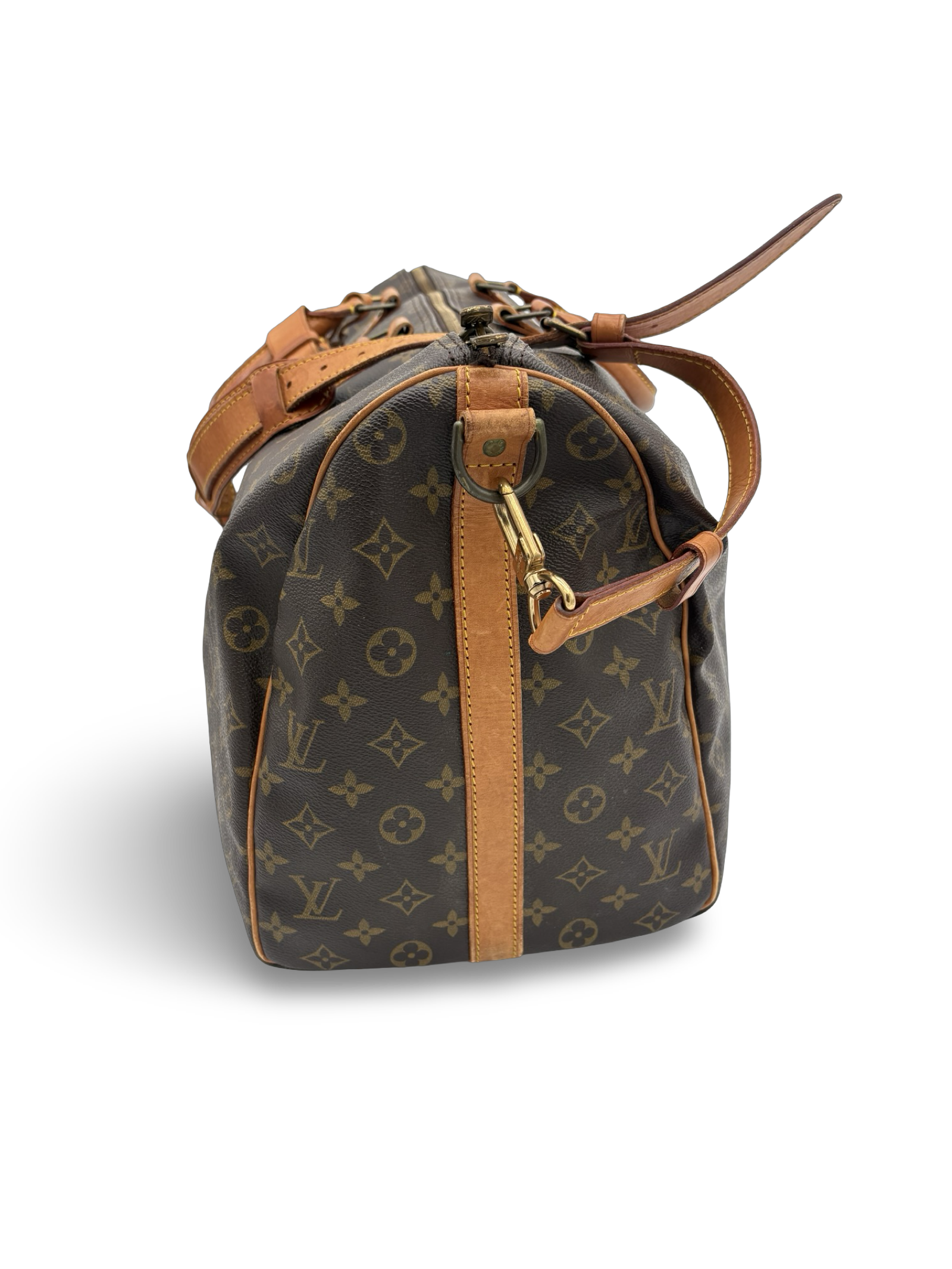 Louis Vuitton Keepall 50 Bandouliere Brown Monogram Canvas Travel Duffel Bag — image 3