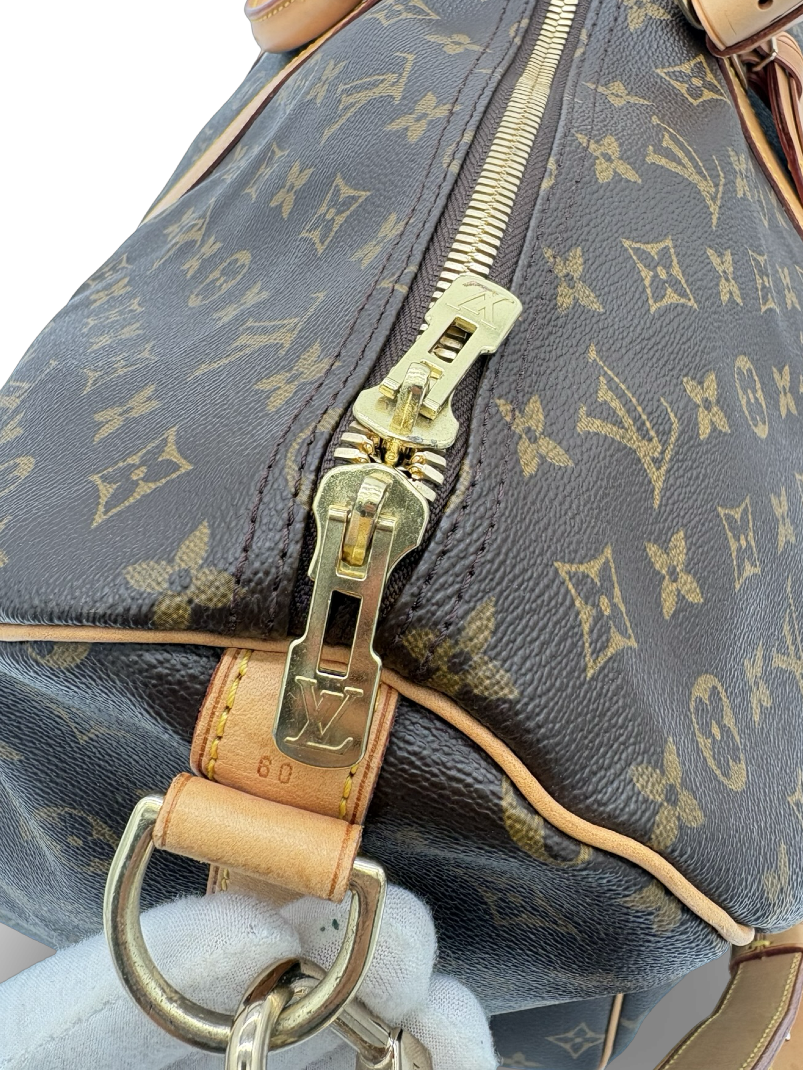 Louis Vuitton Keepall 60 Bandouliere Brown Monogram Canvas Travel Duffel Bag — image 4