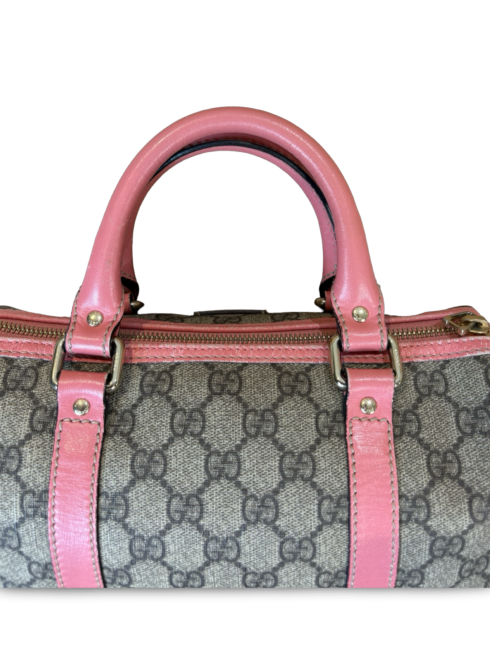 Gucci Mini Boston GG Canvas Pink Handbag — image 5