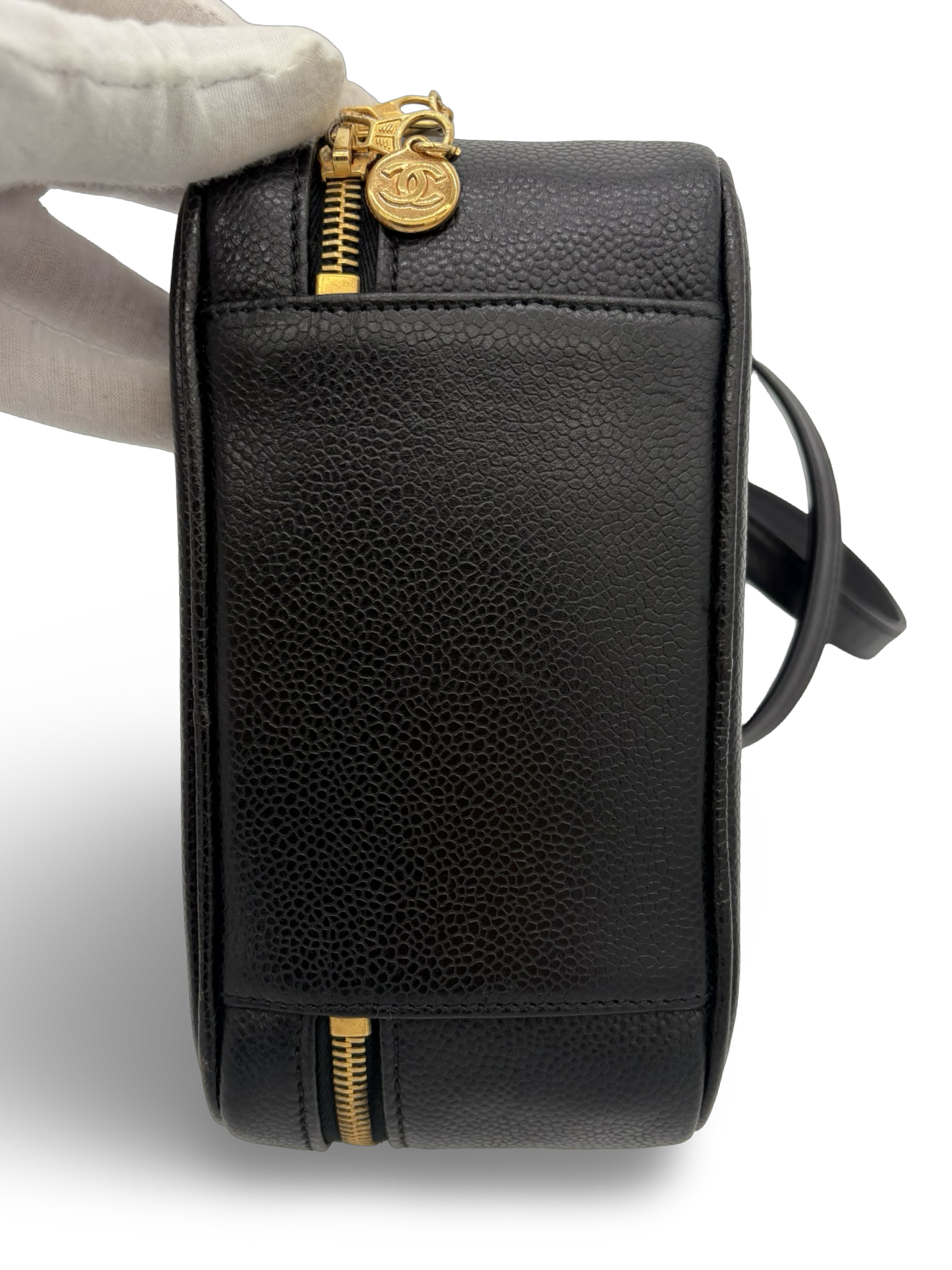 Chanel CC Black Caviar Vanity Handbag Shoulder Bag — image 15