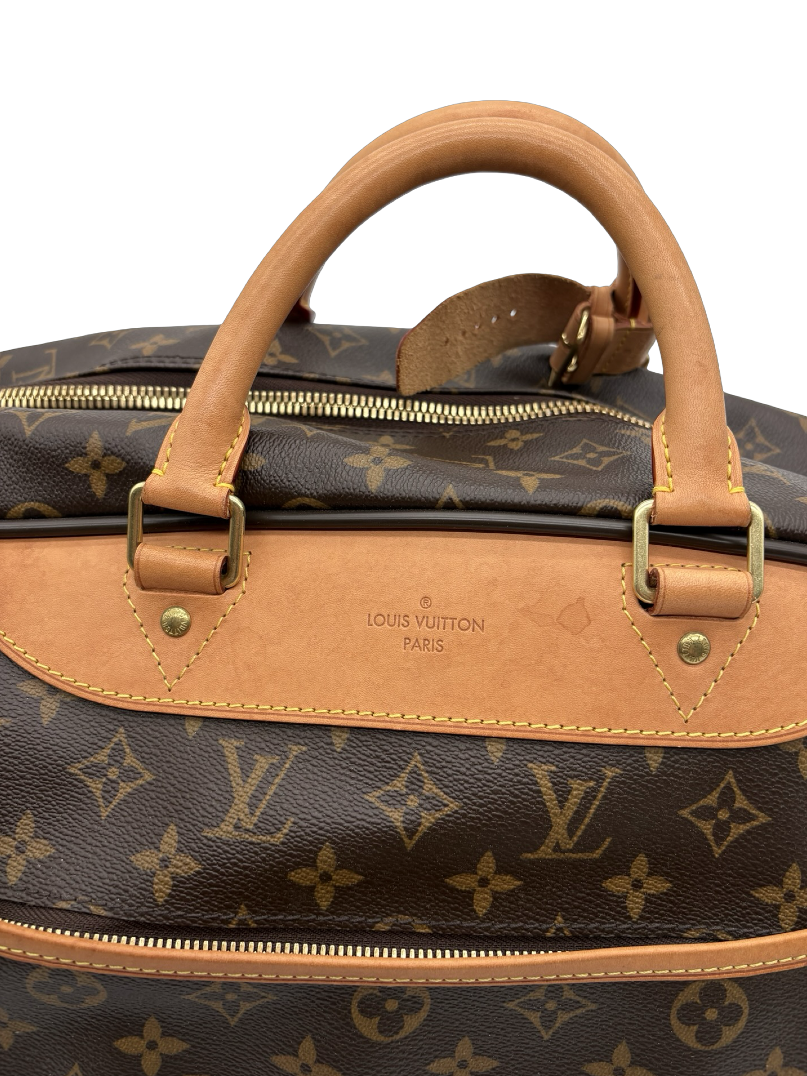 Louis Vuitton Eole 50 Travel Rolling Suitcase Duffel Brown Monogram Canvas Bag — image 3