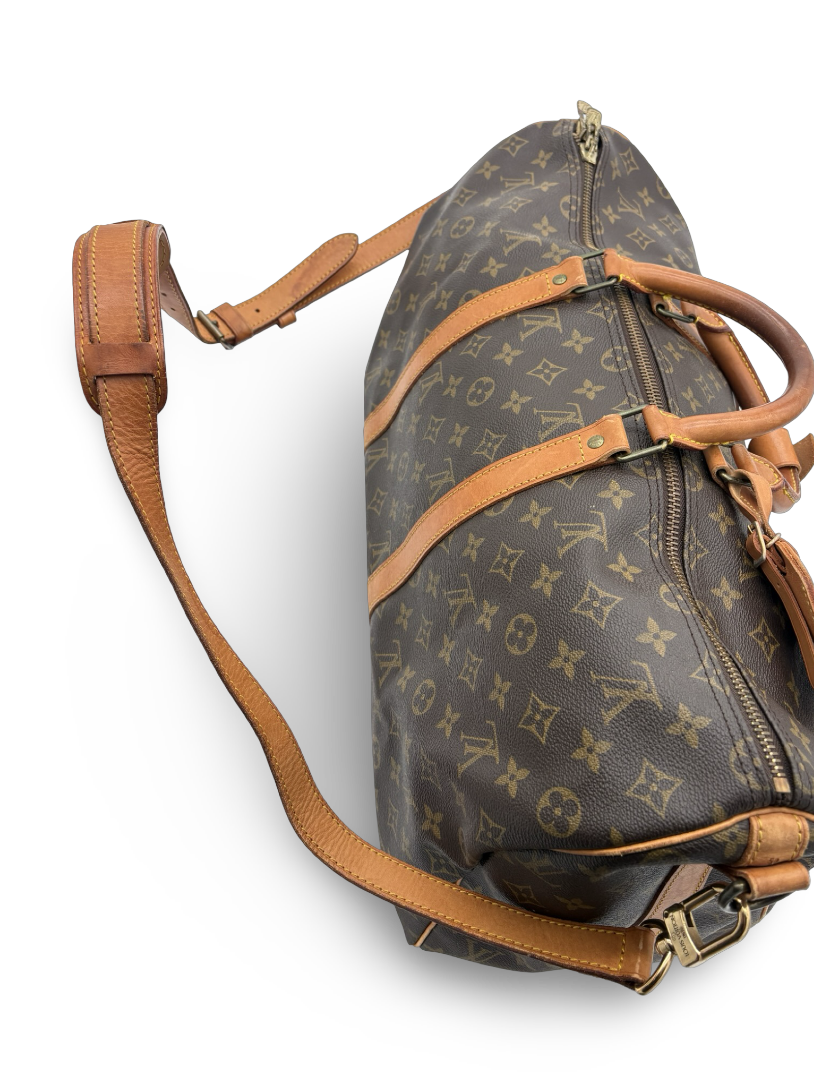 Louis Vuitton Keepall 50 Bandouliere Brown Monogram Canvas Travel Duffel Bag — image 14