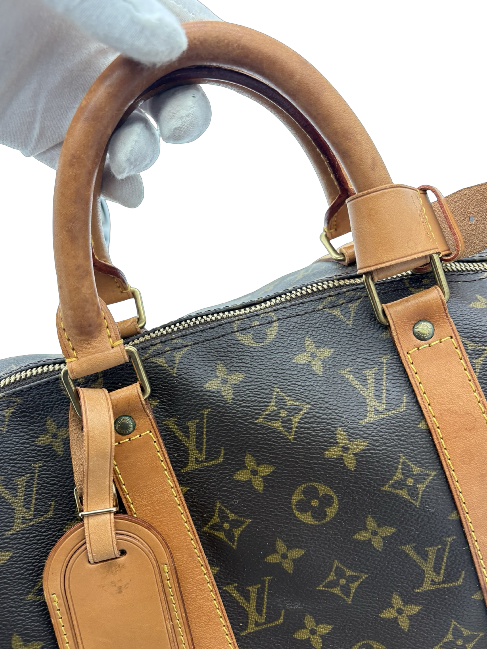 Louis Vuitton Keepall 50 Bandouliere Brown Monogram Canvas Travel Duffel Bag — image 7