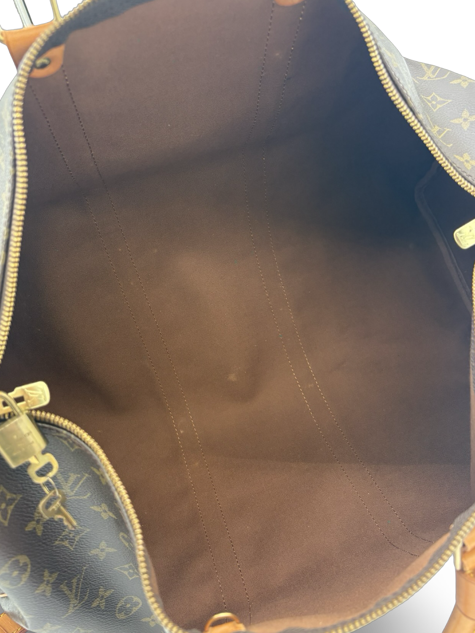 Louis Vuitton Keepall 50 Bandouliere Brown Monogram Canvas Travel Duffel Bag — image 19