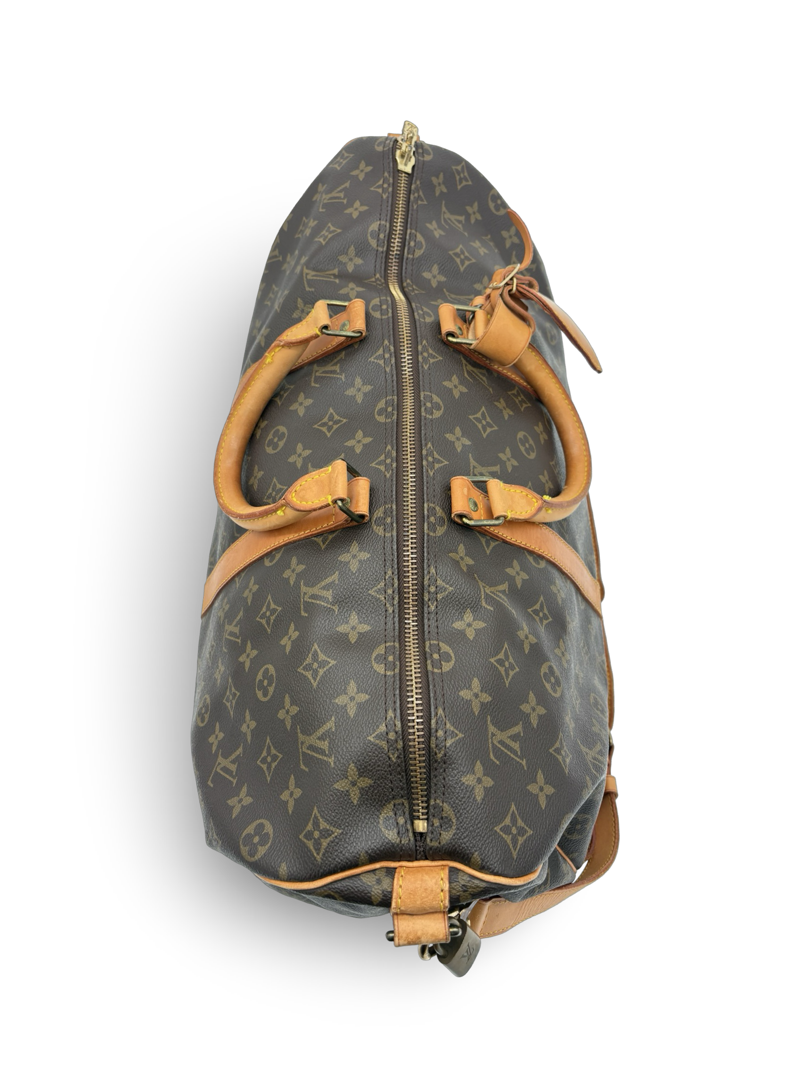 Louis Vuitton Keepall 50 Bandouliere Brown Monogram Canvas Travel Duffel Bag — image 5