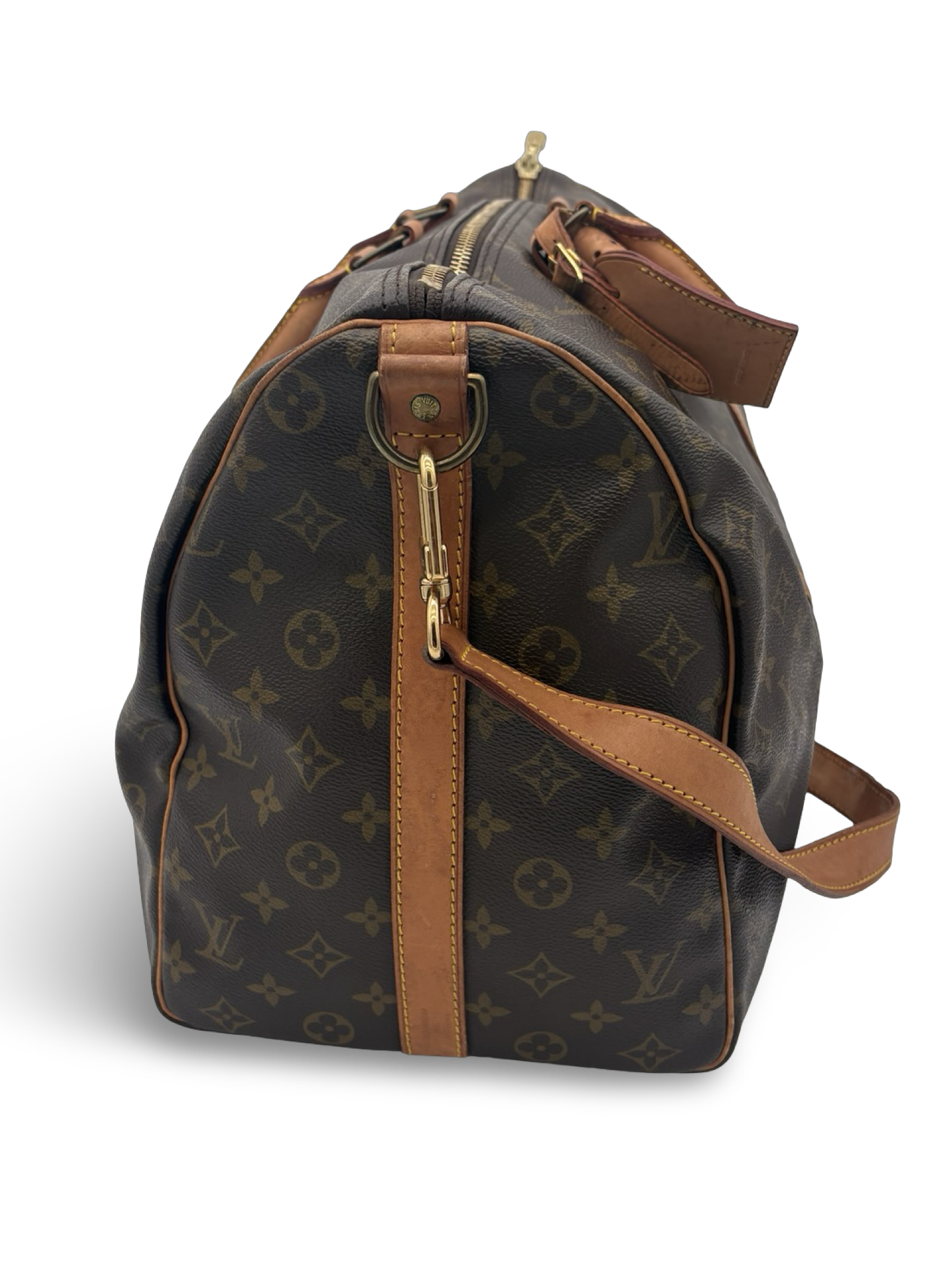 Louis Vuitton Keepall 50 Bandouliere Brown Monogram Canvas Travel Duffel Bag — image 4