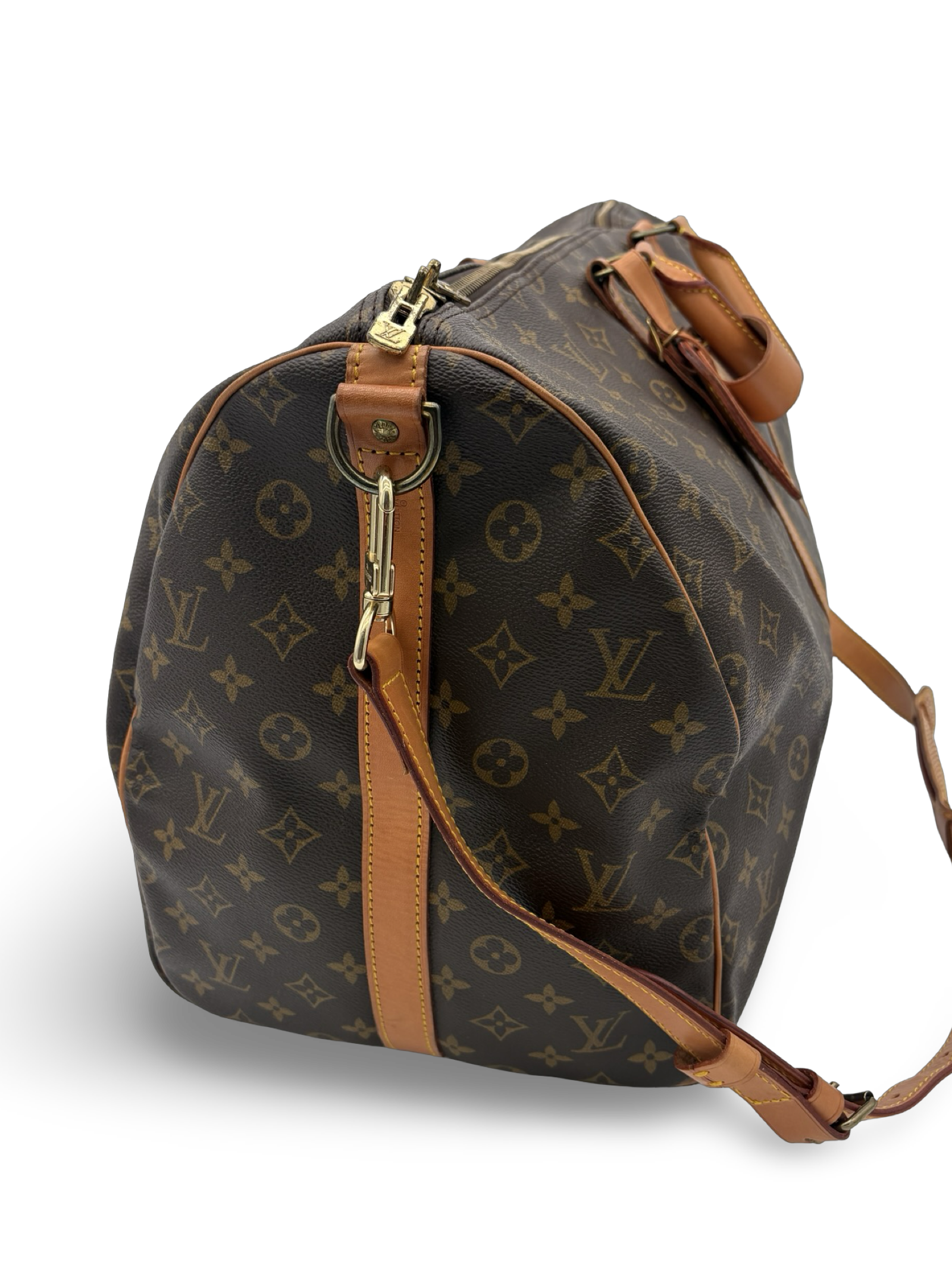 Louis Vuitton Keepall 55 Bandouliere Brown Monogram Canvas Travel Duffel Bag — image 4
