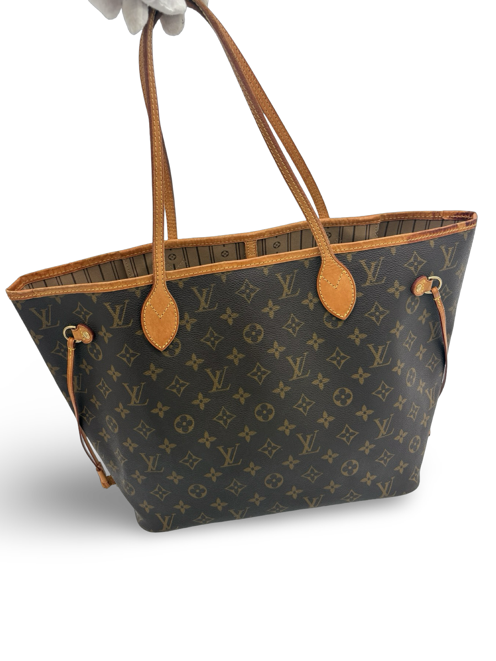 Louis Vuitton Neverfull MM Brown Monogram Canvas Tote Handbag — image 18