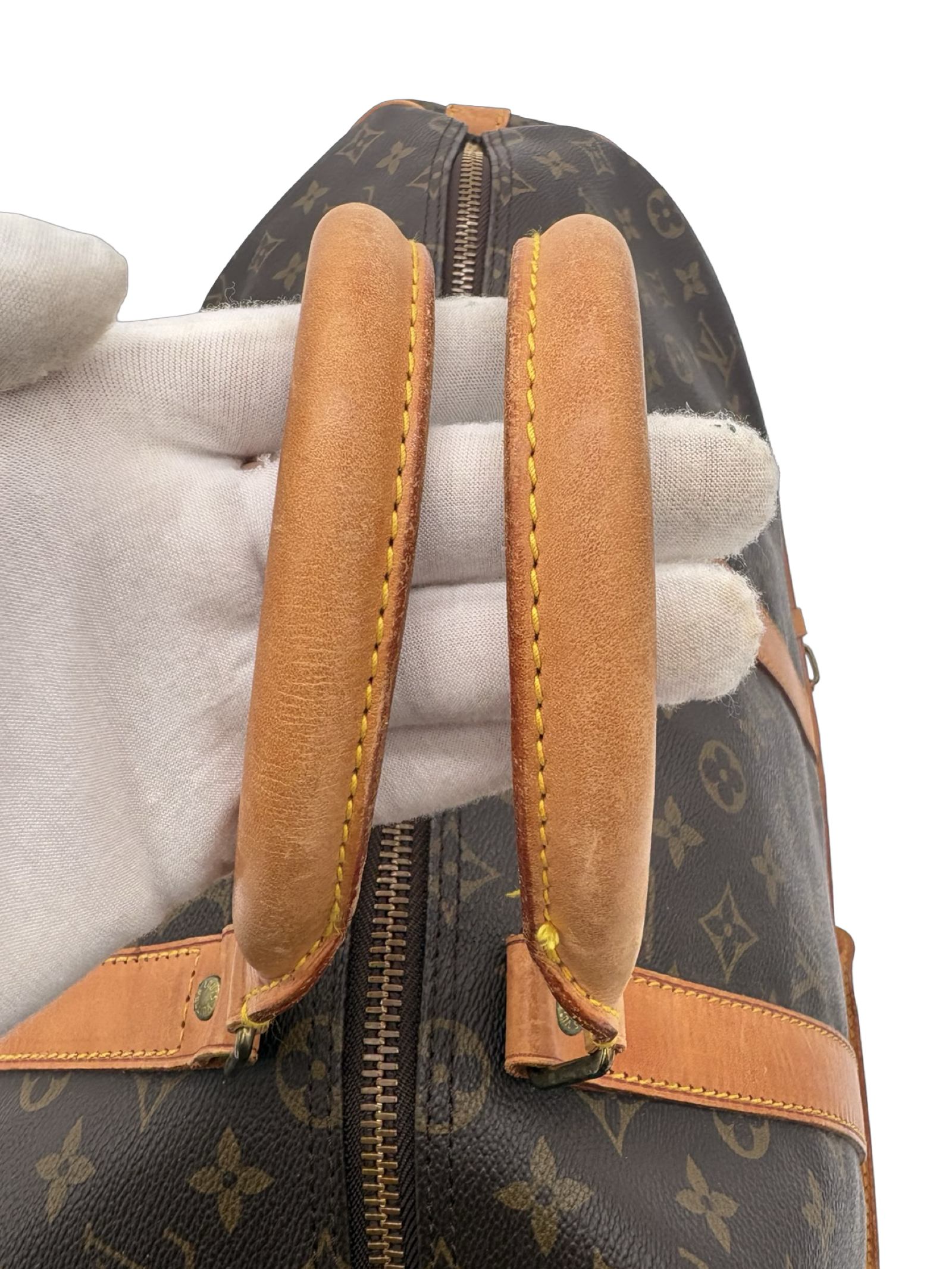 Louis Vuitton Keepall 50 Bandouliere Brown Monogram Canvas Travel Duffel Bag — image 11