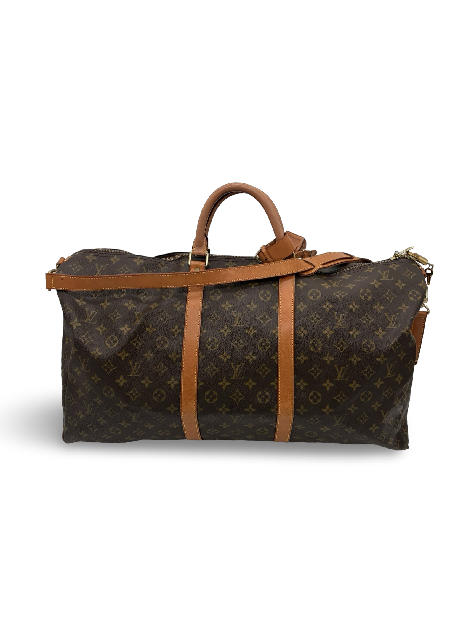 Louis Vuitton Keepall 60 Bandouliere Brown Monogram Canvas Travel Duffel Bag — image 4