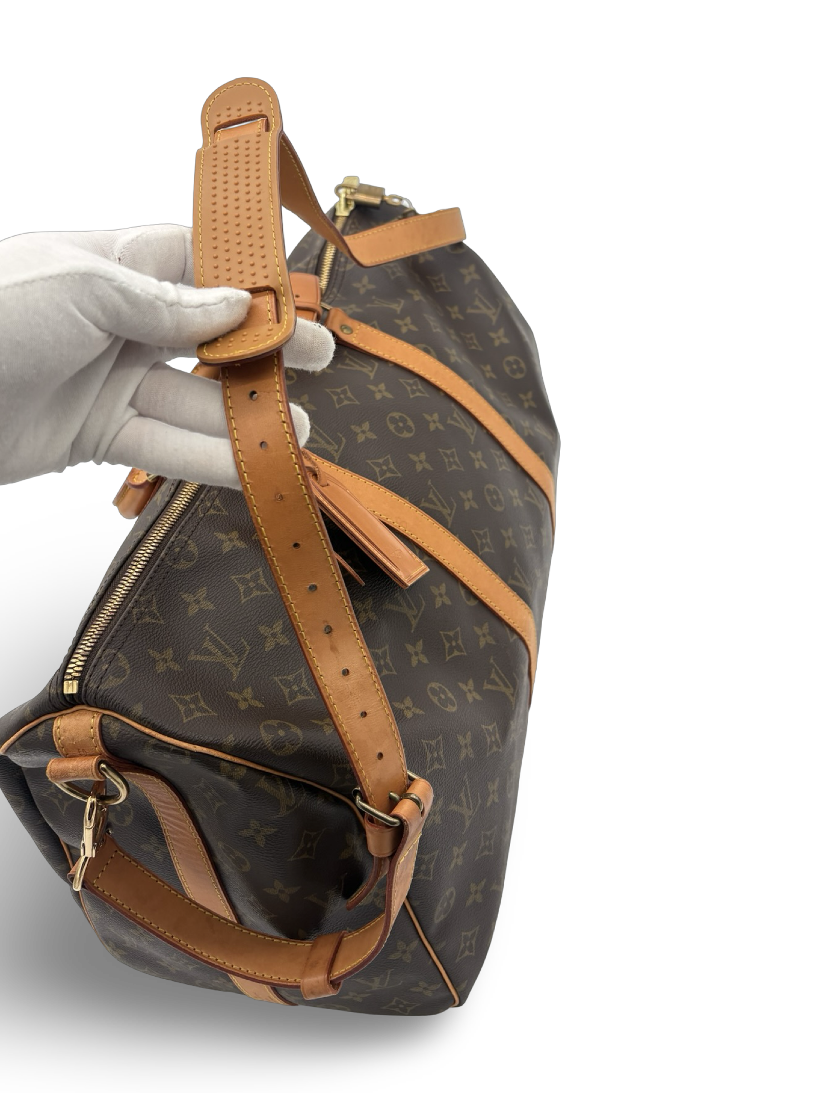 Louis Vuitton Keepall 50 Bandouliere Brown Monogram Canvas Travel Duffel Bag — image 16