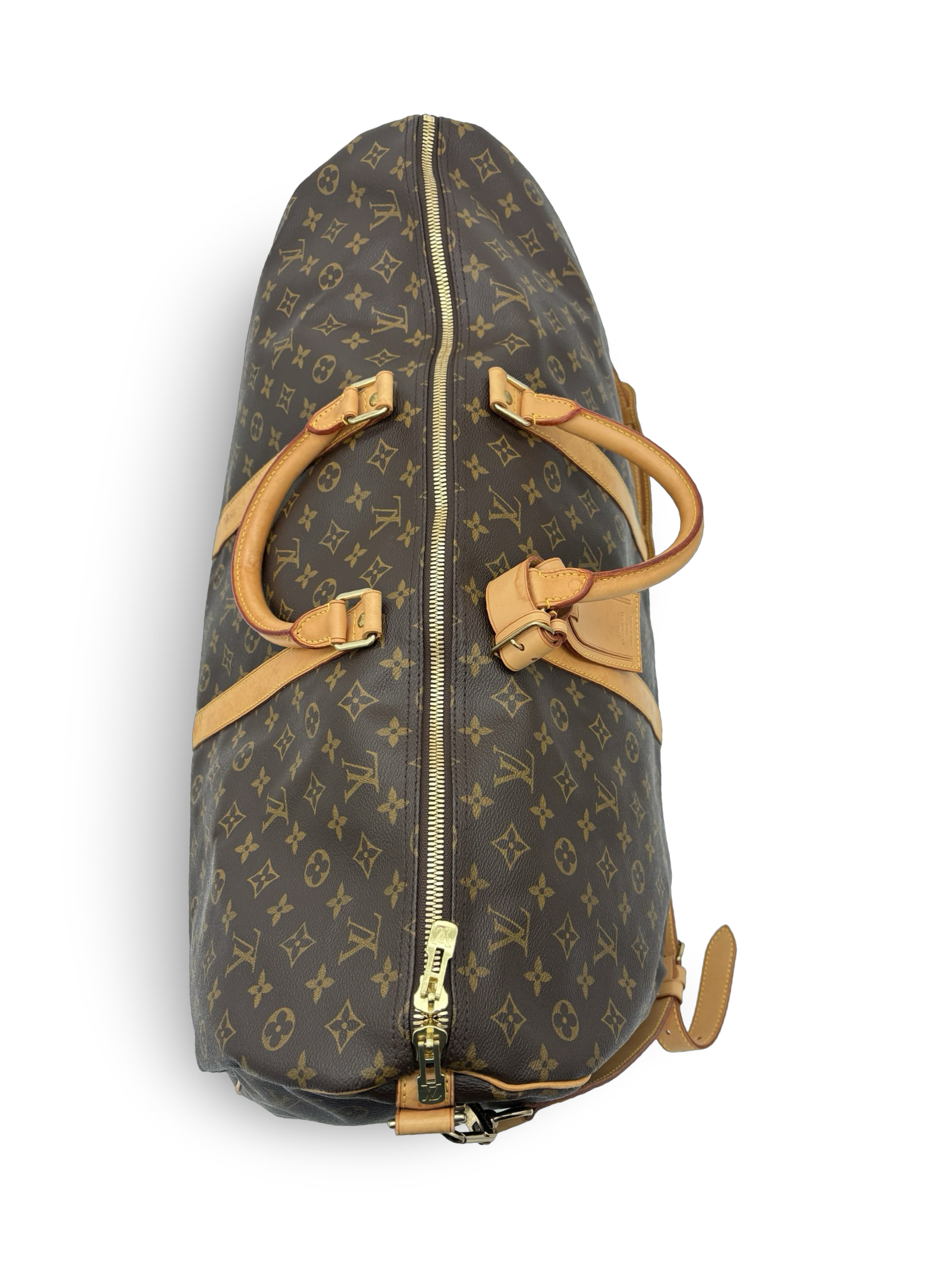 Louis Vuitton Keepall 60 Bandouliere Brown Monogram Canvas Travel Duffel Bag — image 13