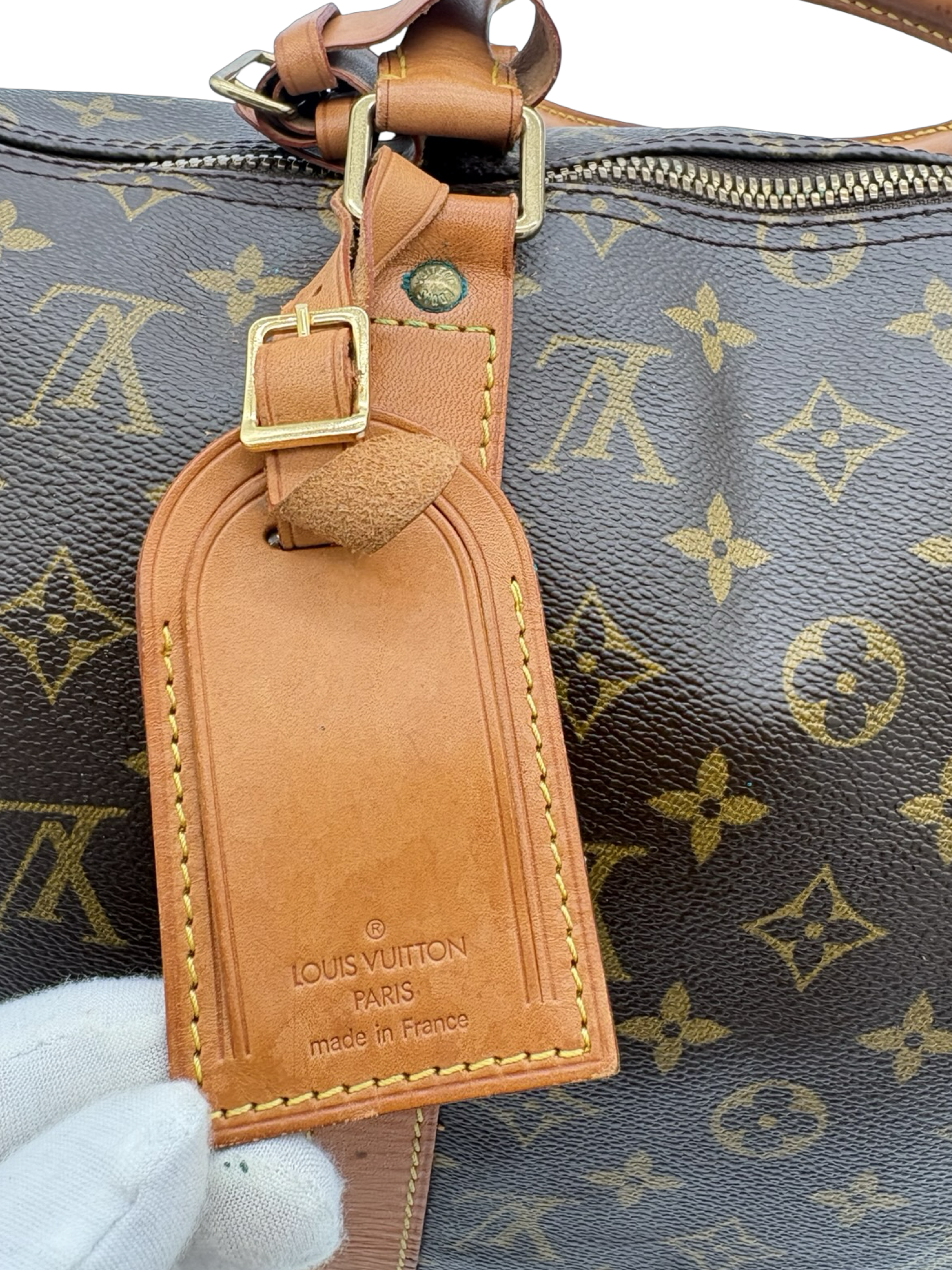 Louis Vuitton Keepall 50 Bandouliere Brown Monogram Canvas Travel Duffel Bag — image 7