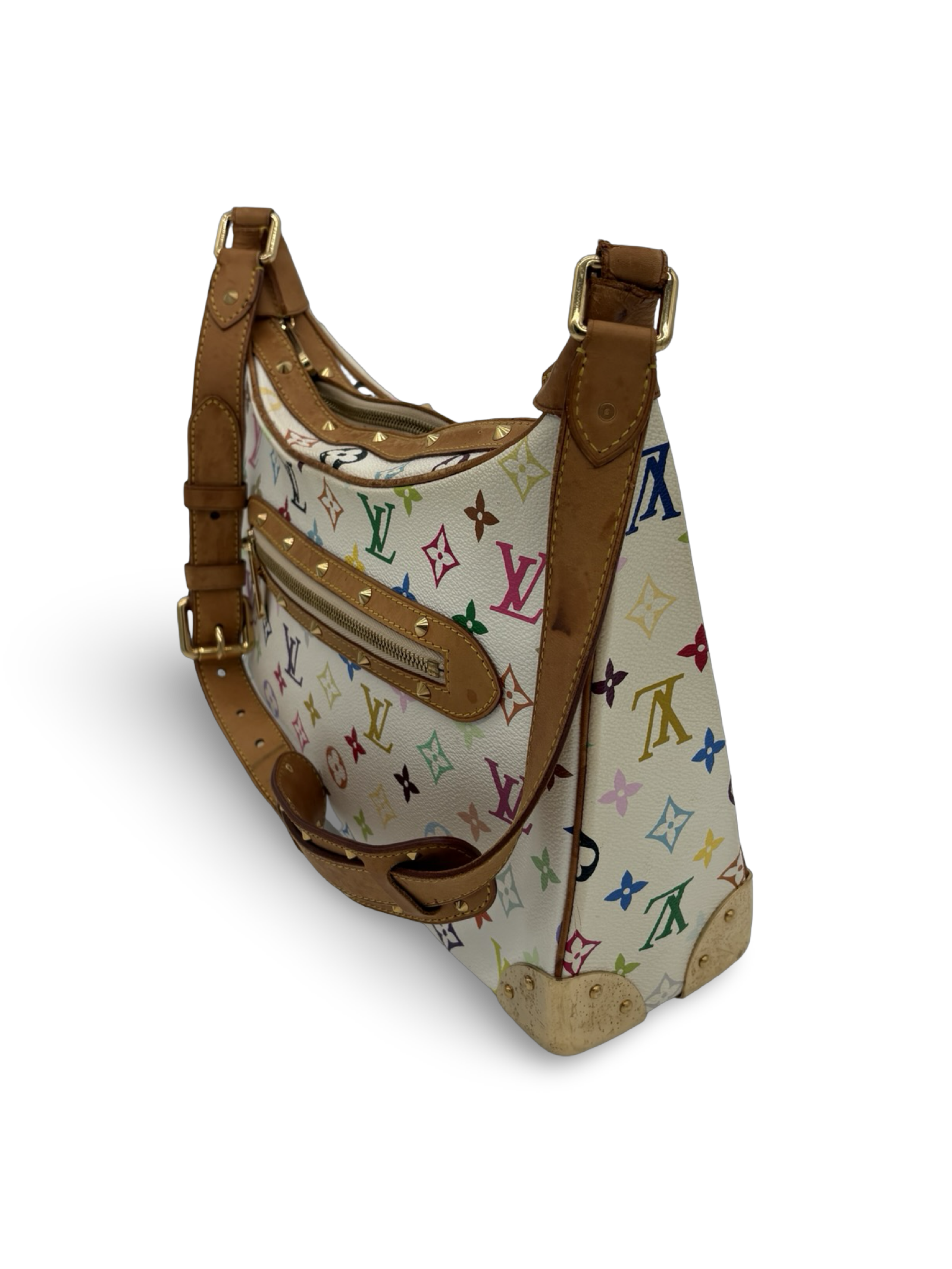 Louis Vuitton Takashi Murakami White Monogram Multicolore Boulogne Bag — image 4