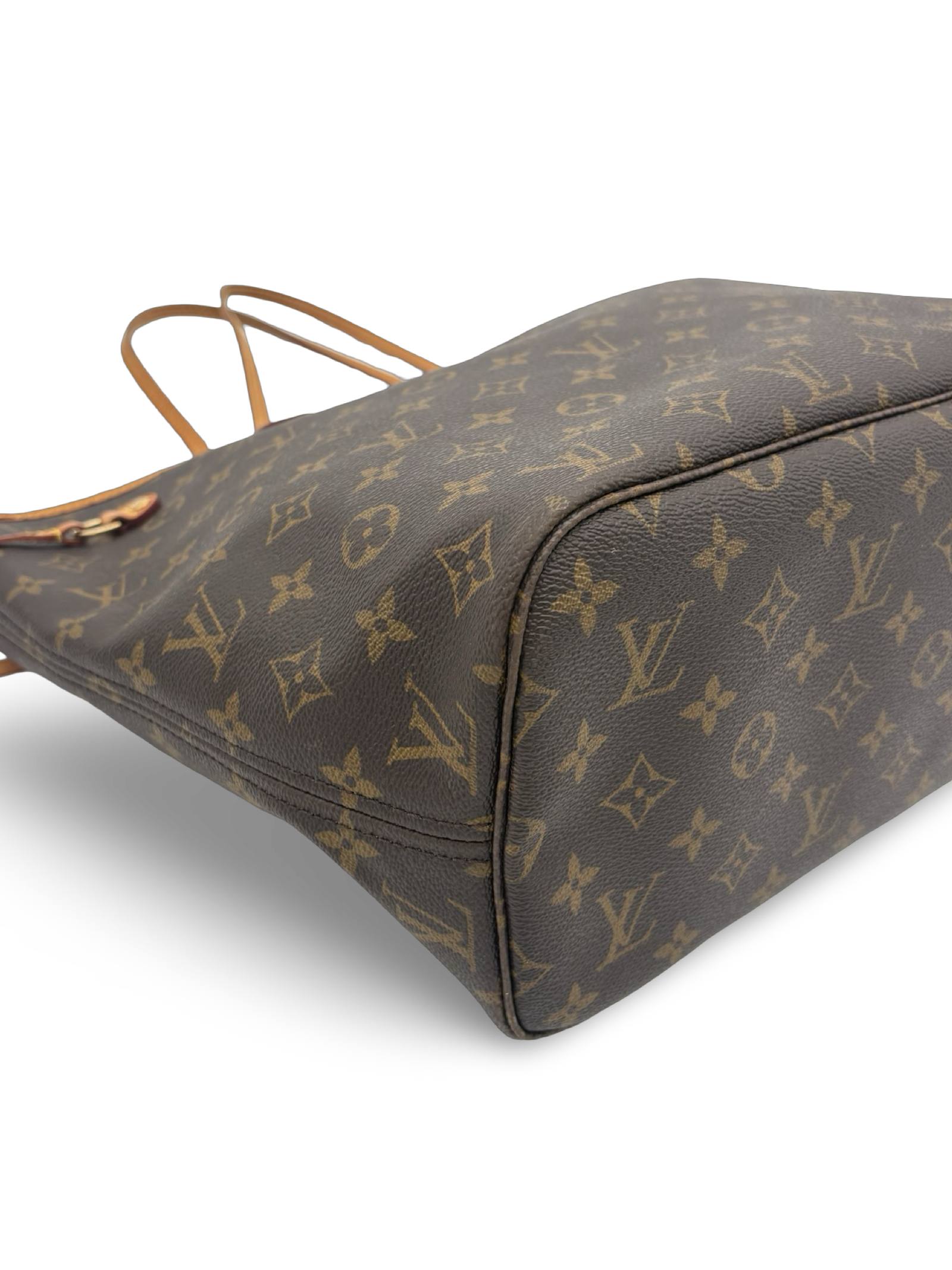Louis Vuitton Neverfull MM Brown Monogram Canvas Tote Handbag — image 9