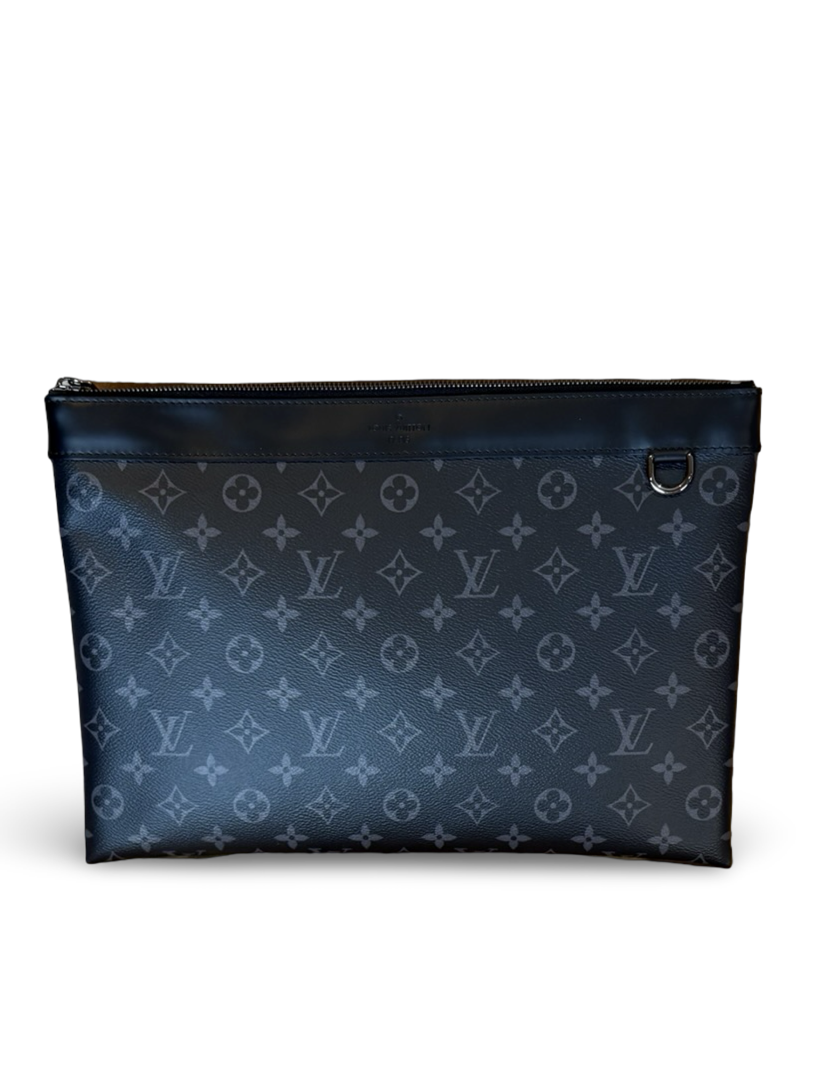 Louis Vuitton Discovery Pochette Black Eclipse Monogram Clutch Bag — image 9