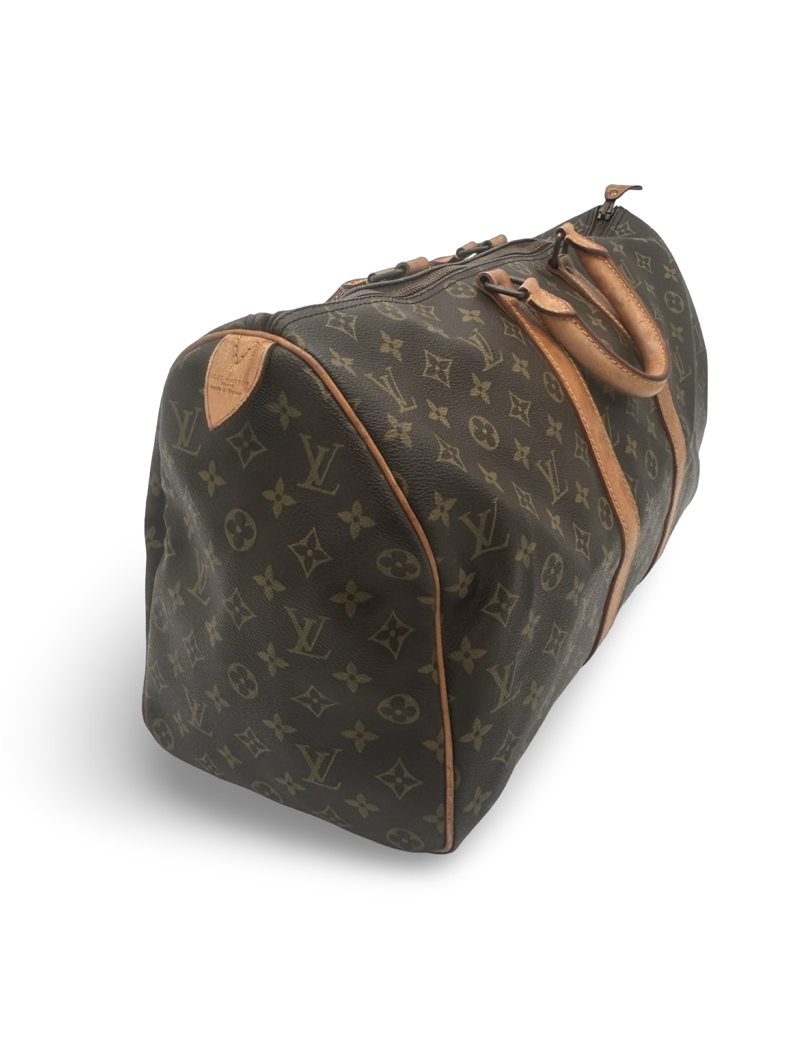 Louis Vuitton Keepall 45 Brown Monogram Canvas Travel Duffel Bag — image 3