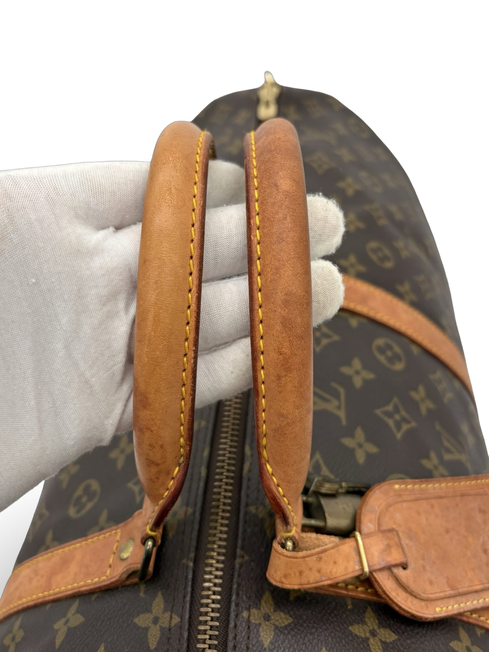 Louis Vuitton Keepall 60 Bandouliere Brown Monogram Canvas Travel Duffel Bag — image 10