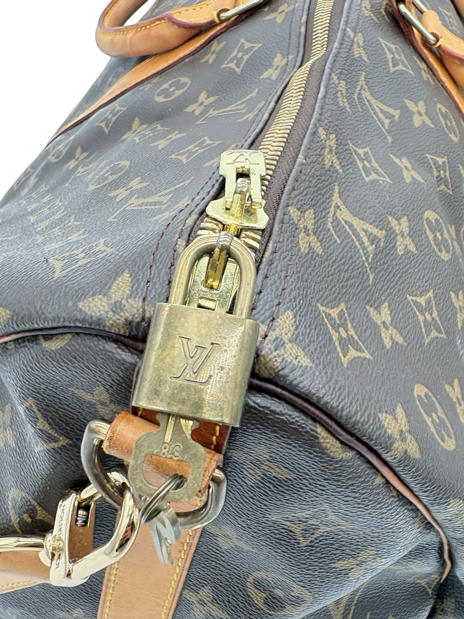 Louis Vuitton Keepall 60 Bandouliere Brown Monogram Canvas Travel Duffel Bag — image 4