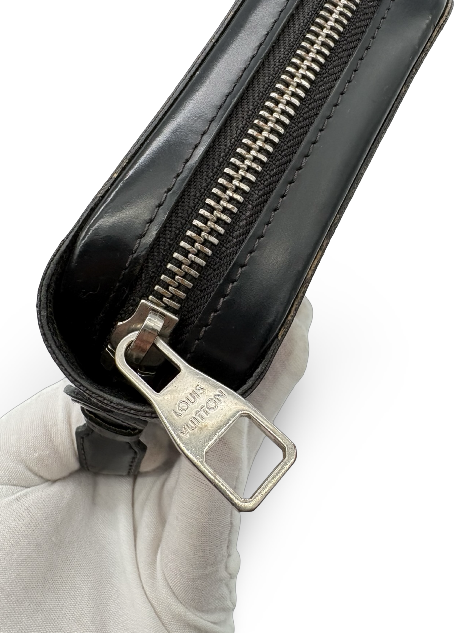 Louis Vuitton Black Damier Monogram Canvas Zippy Wallet XL — image 12