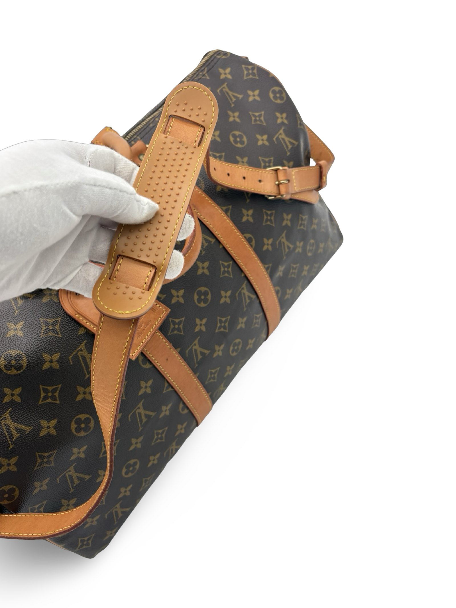 Louis Vuitton Keepall 50 Bandouliere Brown Monogram Canvas Travel Duffel Bag — image 9