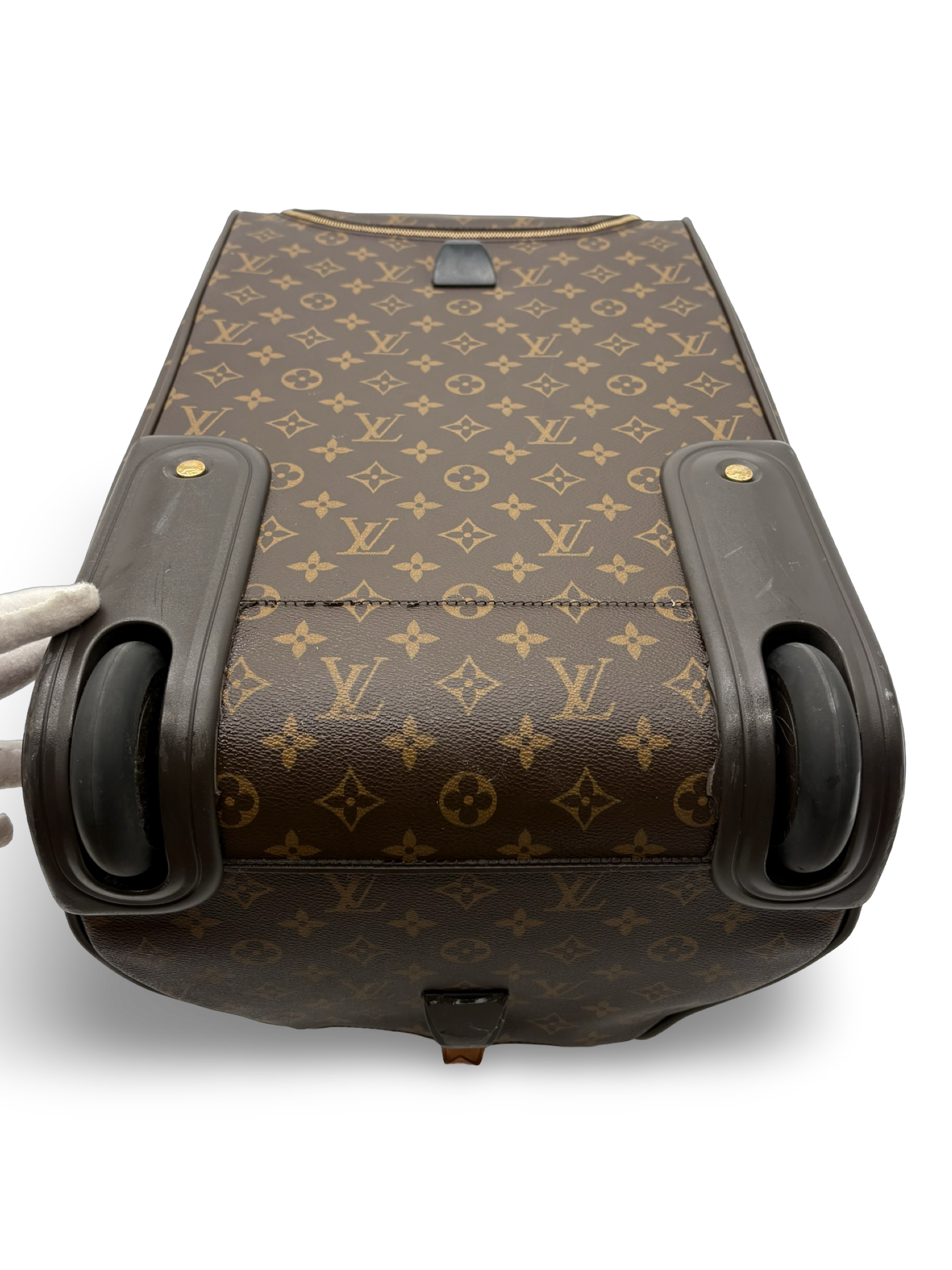 Louis Vuitton Eole 50 Travel Rolling Suitcase Duffel Brown Monogram Canvas Bag — image 23
