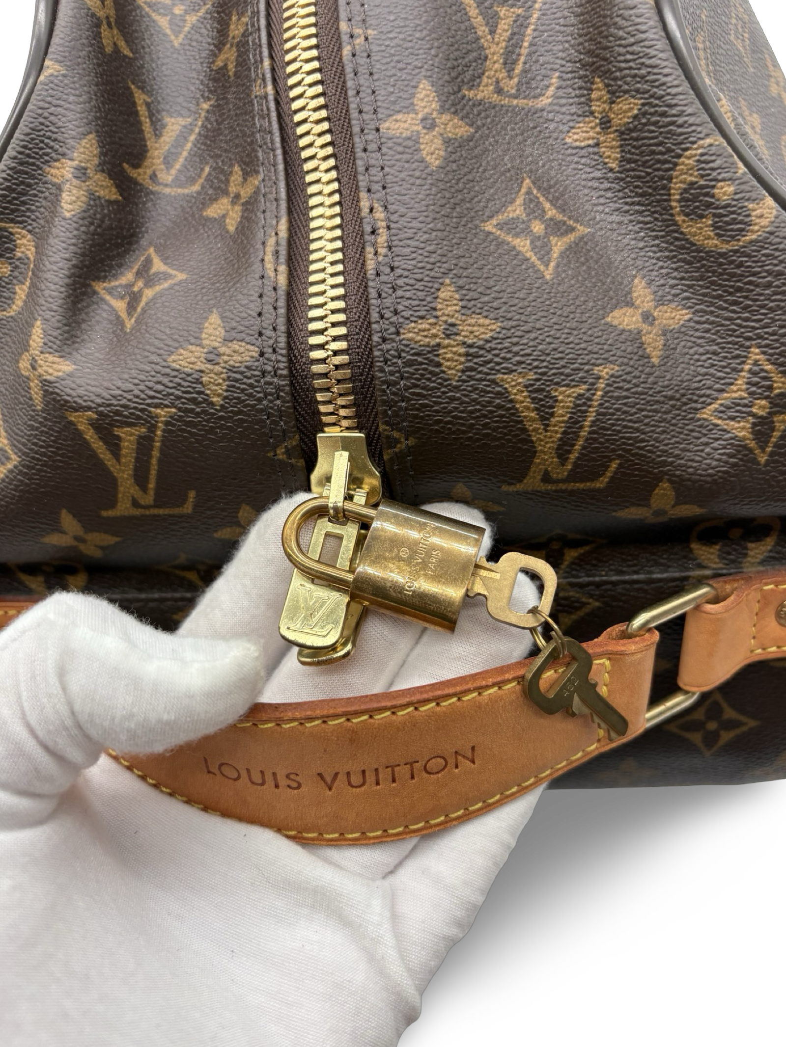 Louis Vuitton Eole 50 Travel Rolling Suitcase Duffel Brown Monogram Canvas Bag — image 14