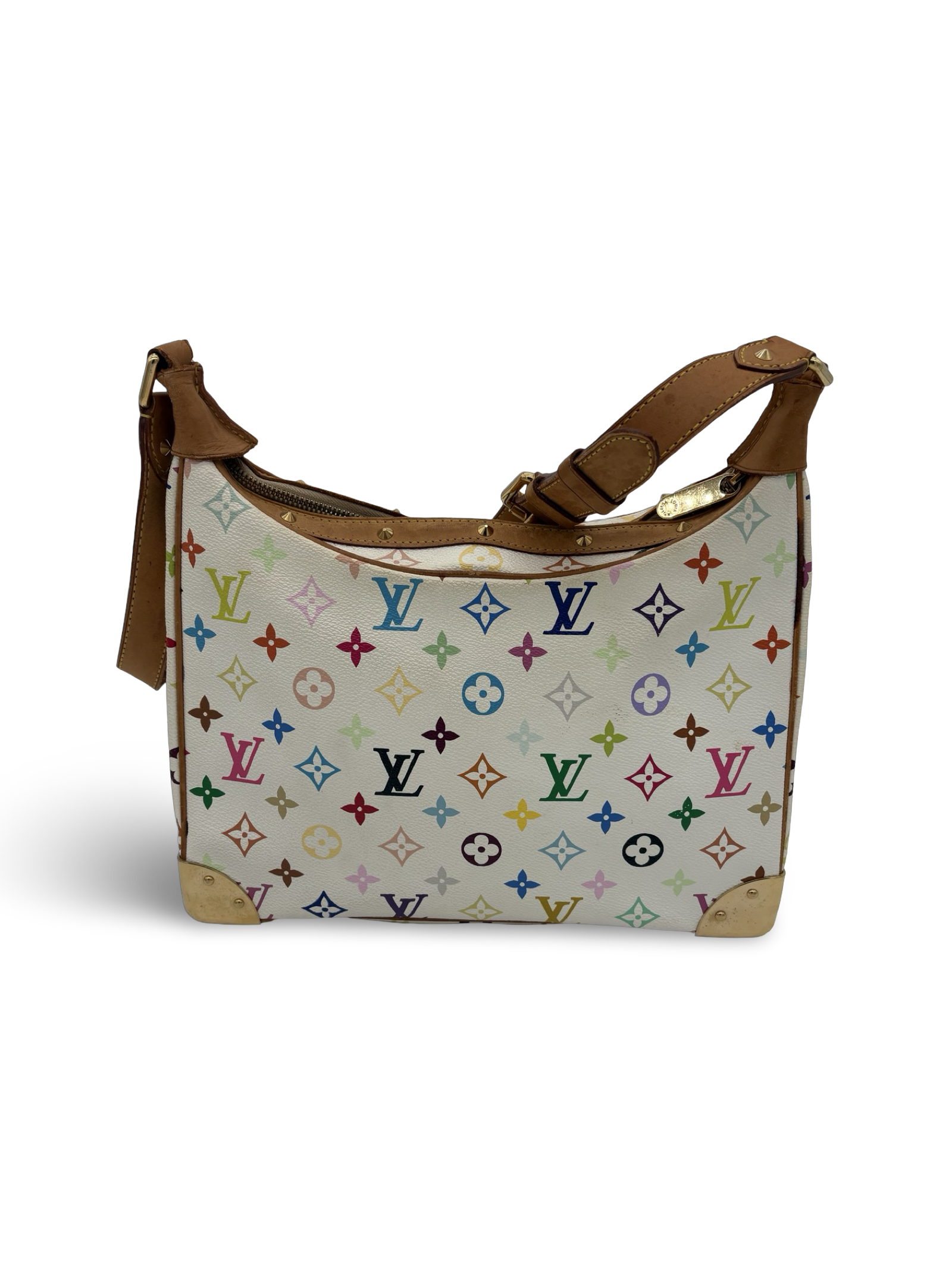 Louis Vuitton Takashi Murakami White Monogram Multicolore Boulogne Bag — image 3