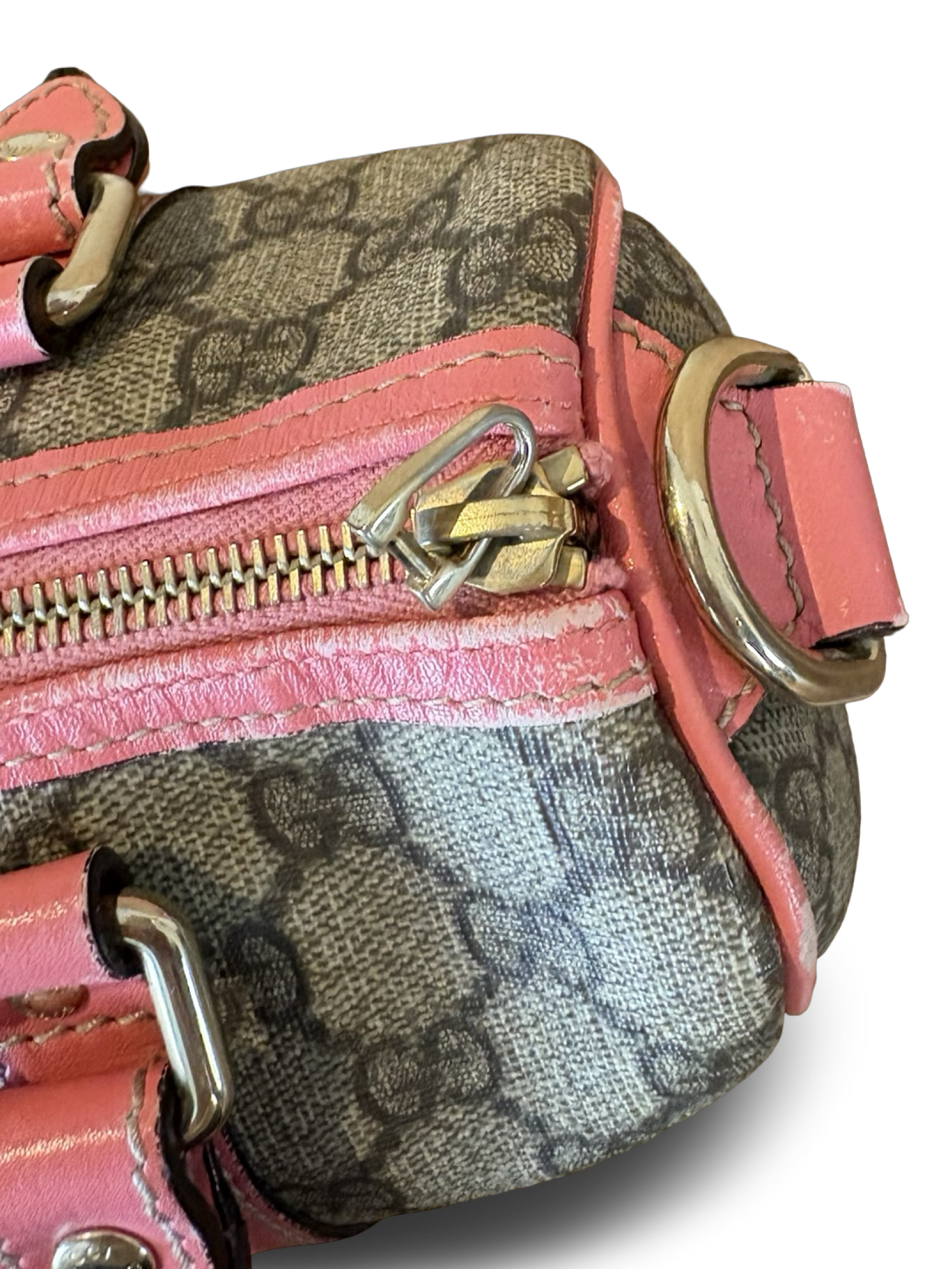 Gucci Mini Boston GG Canvas Pink Handbag — image 12
