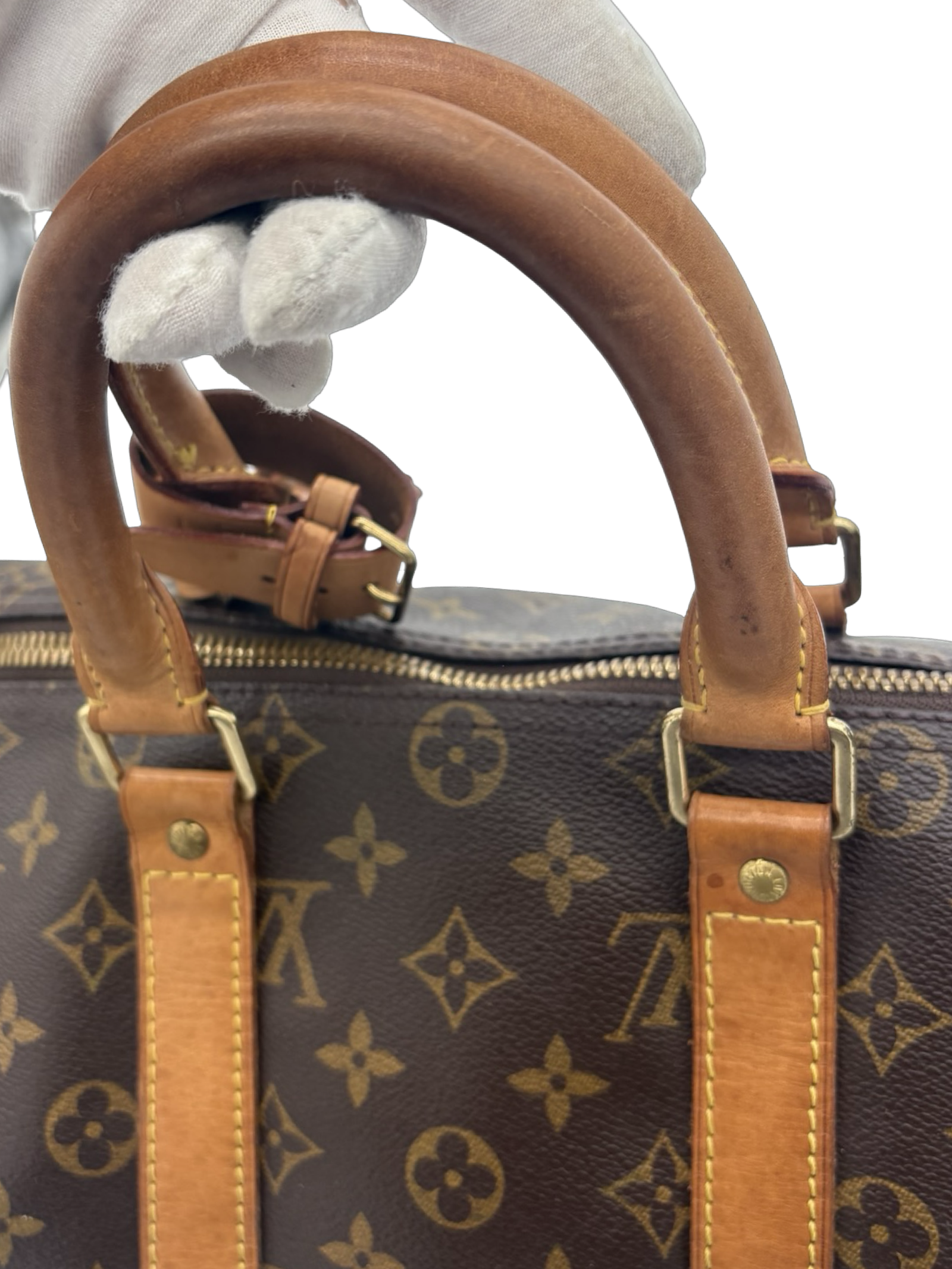 Louis Vuitton Keepall 45 Bandouliere Brown Monogram Canvas Travel Duffel Bag — image 13