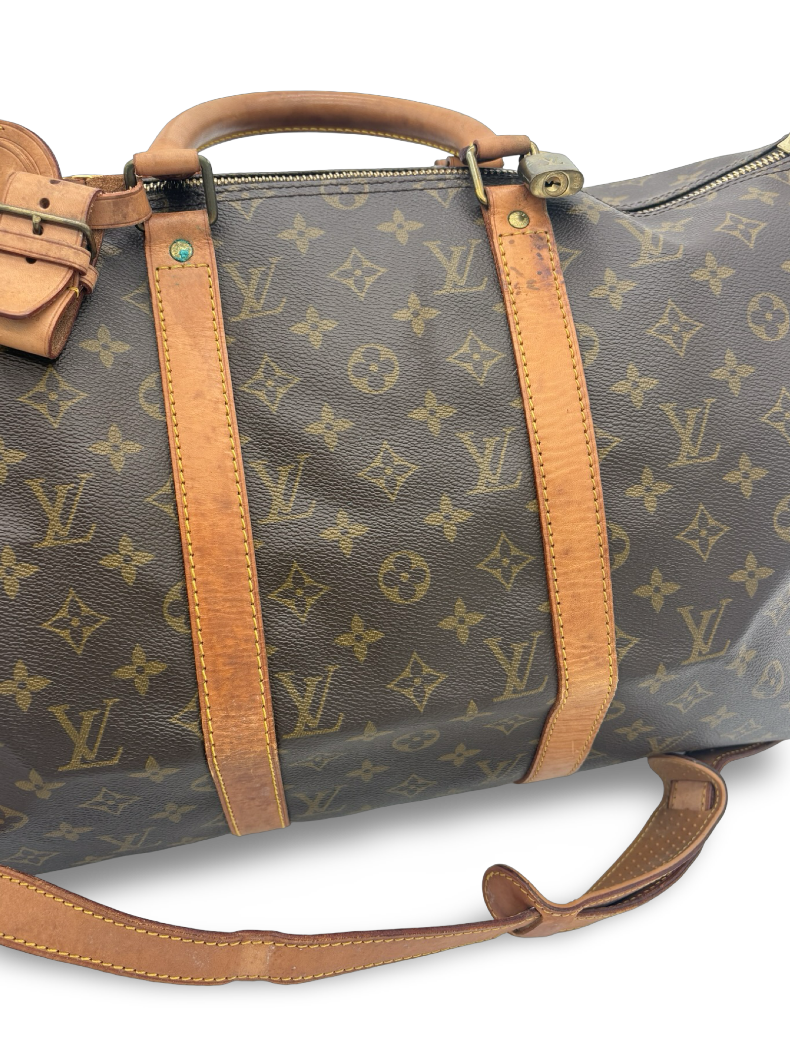 Louis Vuitton Keepall 50 Bandouliere Brown Monogram Canvas Travel Duffel Bag — image 6