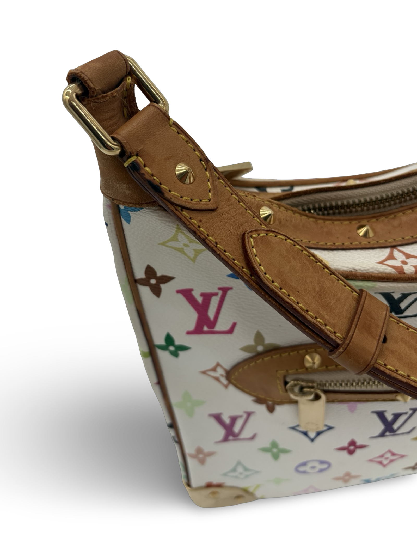 Louis Vuitton Takashi Murakami White Monogram Multicolore Boulogne Bag — image 12