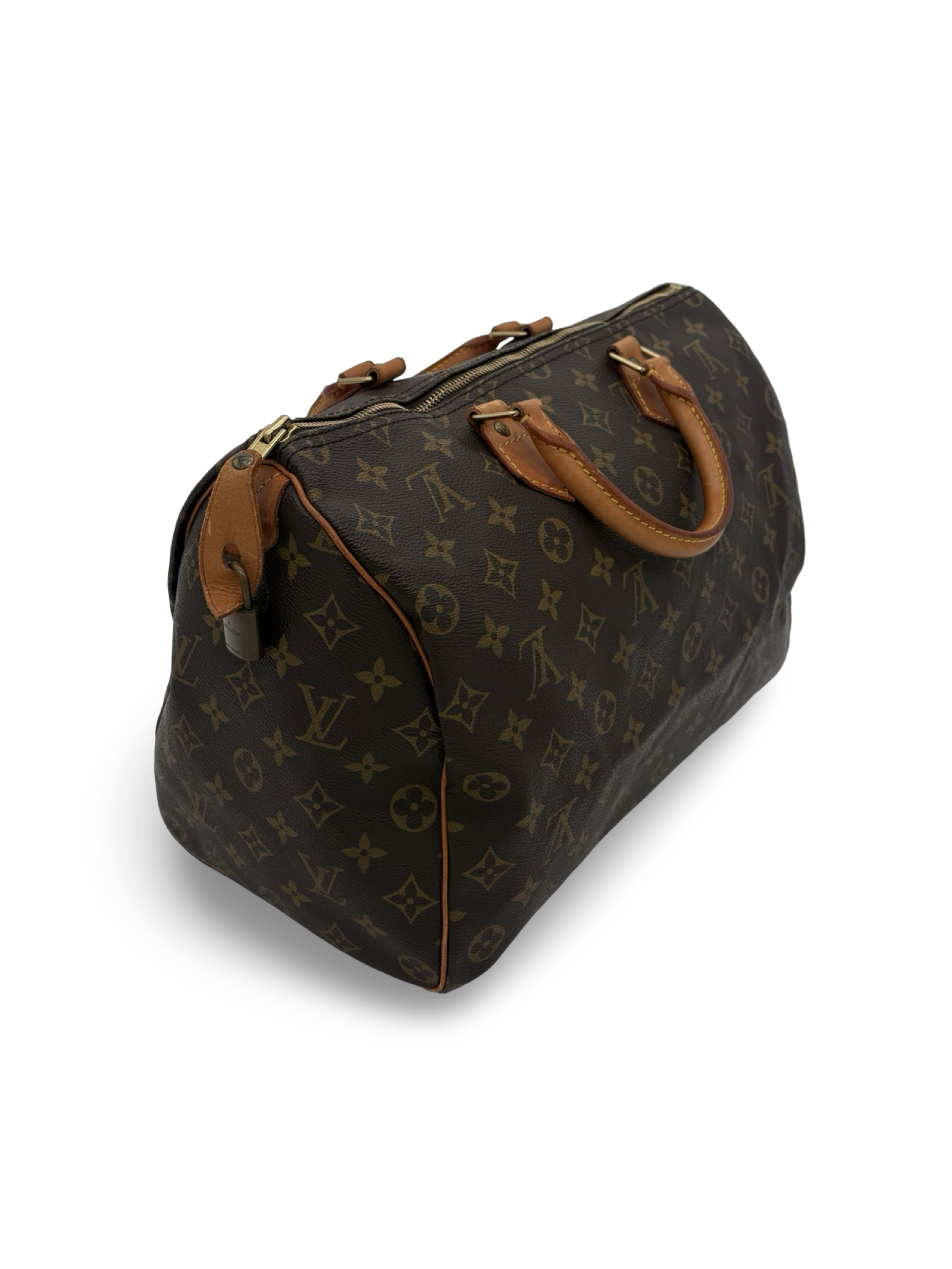 Louis Vuitton Speedy 35 Brown Monogram Canvas Handbag — image 3