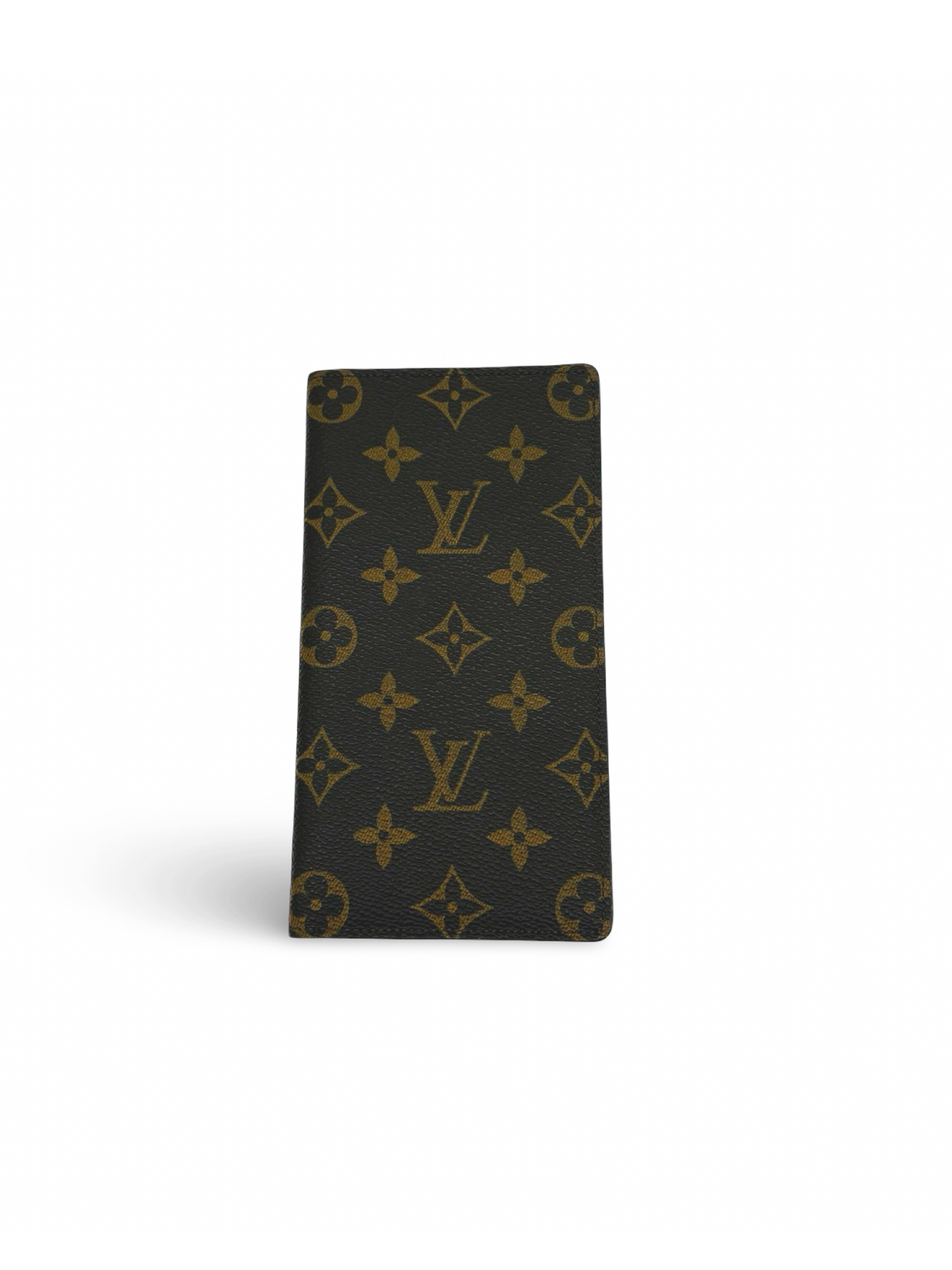 Louis Vuitton Checkbook Wallet Brown Monogram Canvas