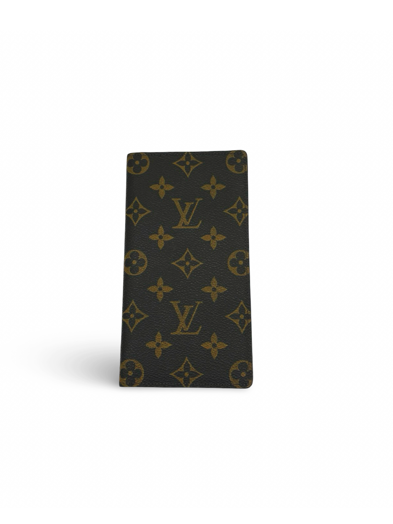 Louis Vuitton Checkbook Wallet Brown Monogram Canvas