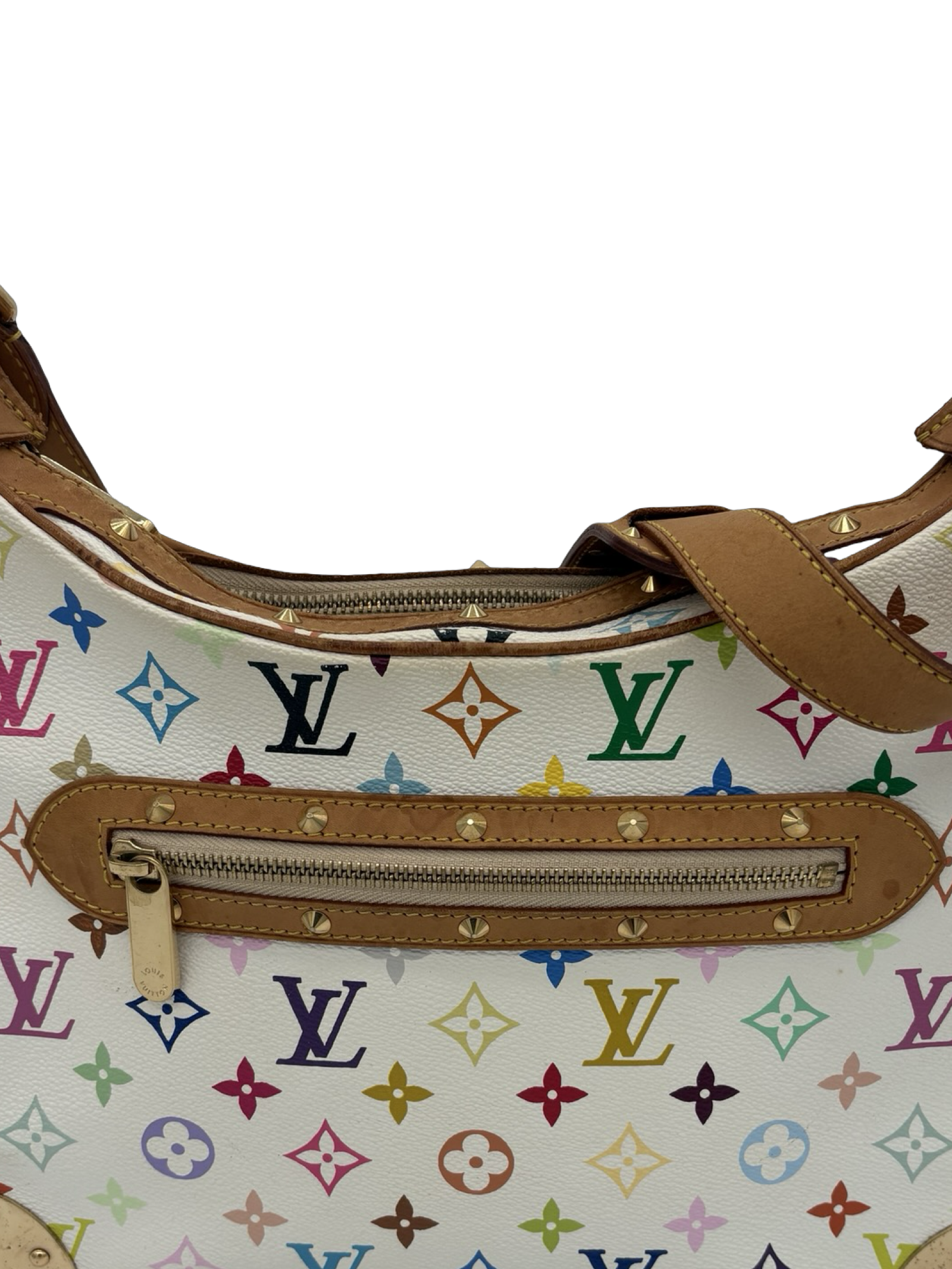 Louis Vuitton Takashi Murakami White Monogram Multicolore Boulogne Bag — image 2