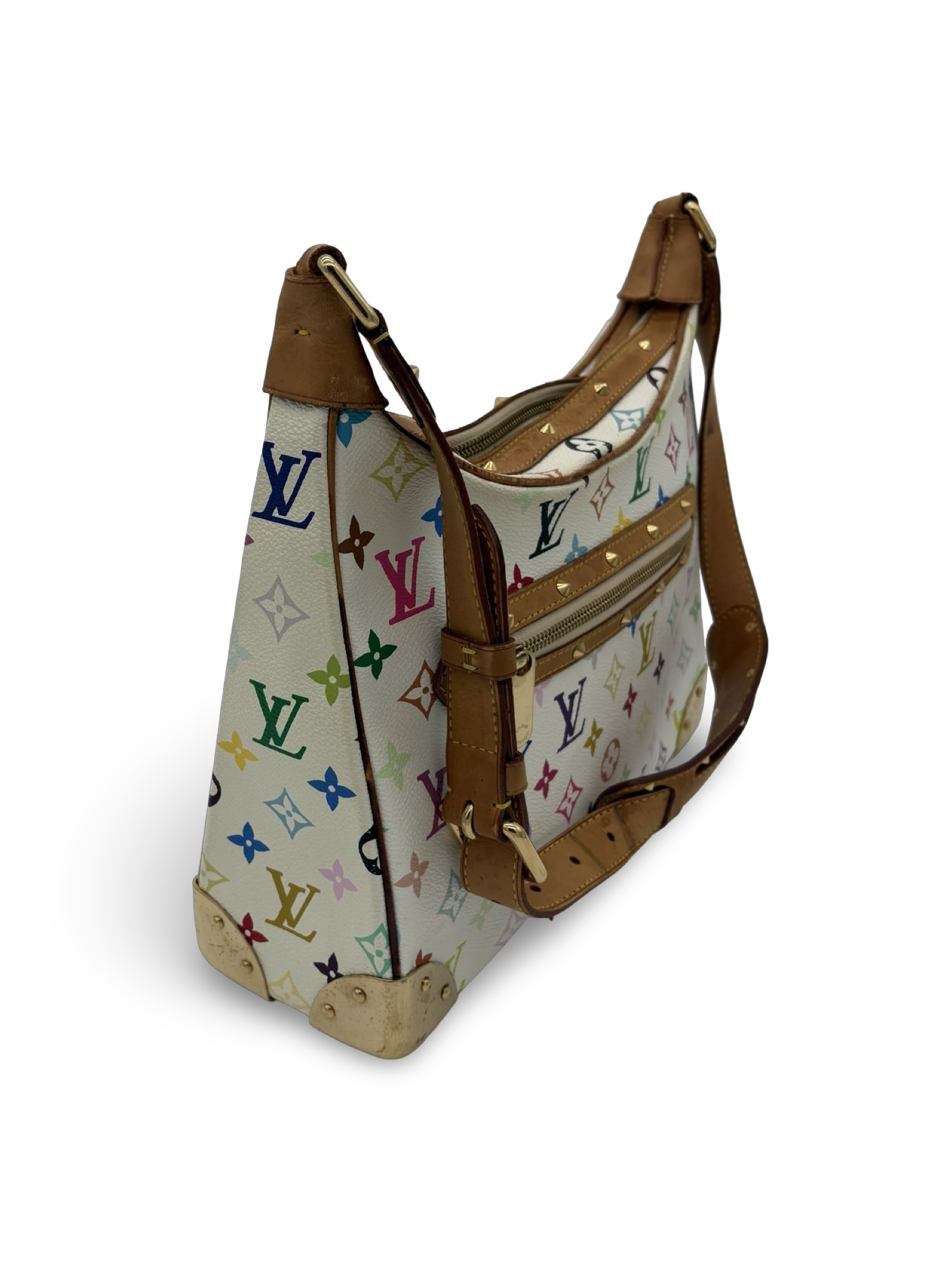 Louis Vuitton Takashi Murakami White Monogram Multicolore Boulogne Bag — image 5