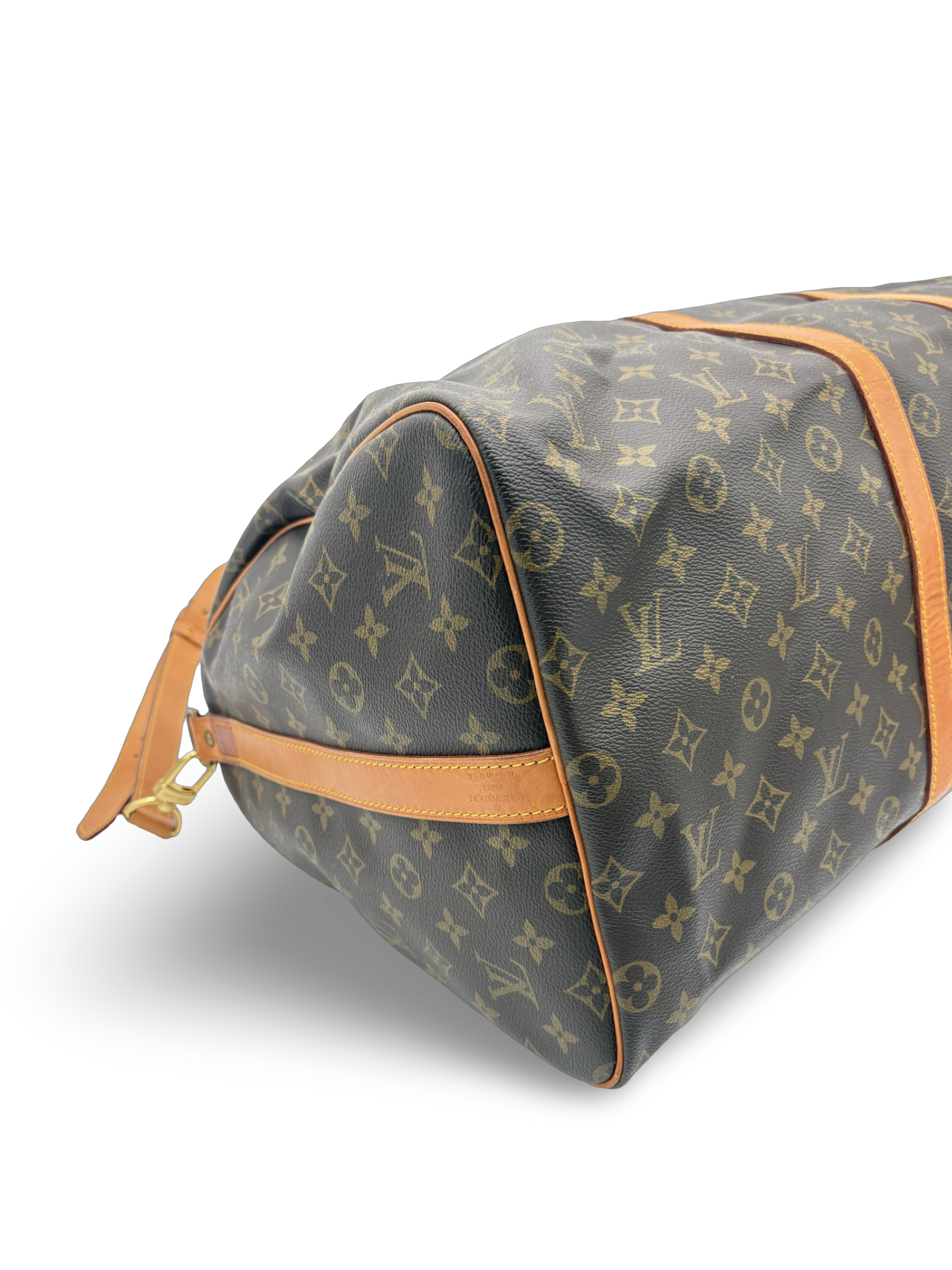 Louis Vuitton Keepall 55 Bandouliere Brown Monogram Canvas Travel Duffel Bag — image 9