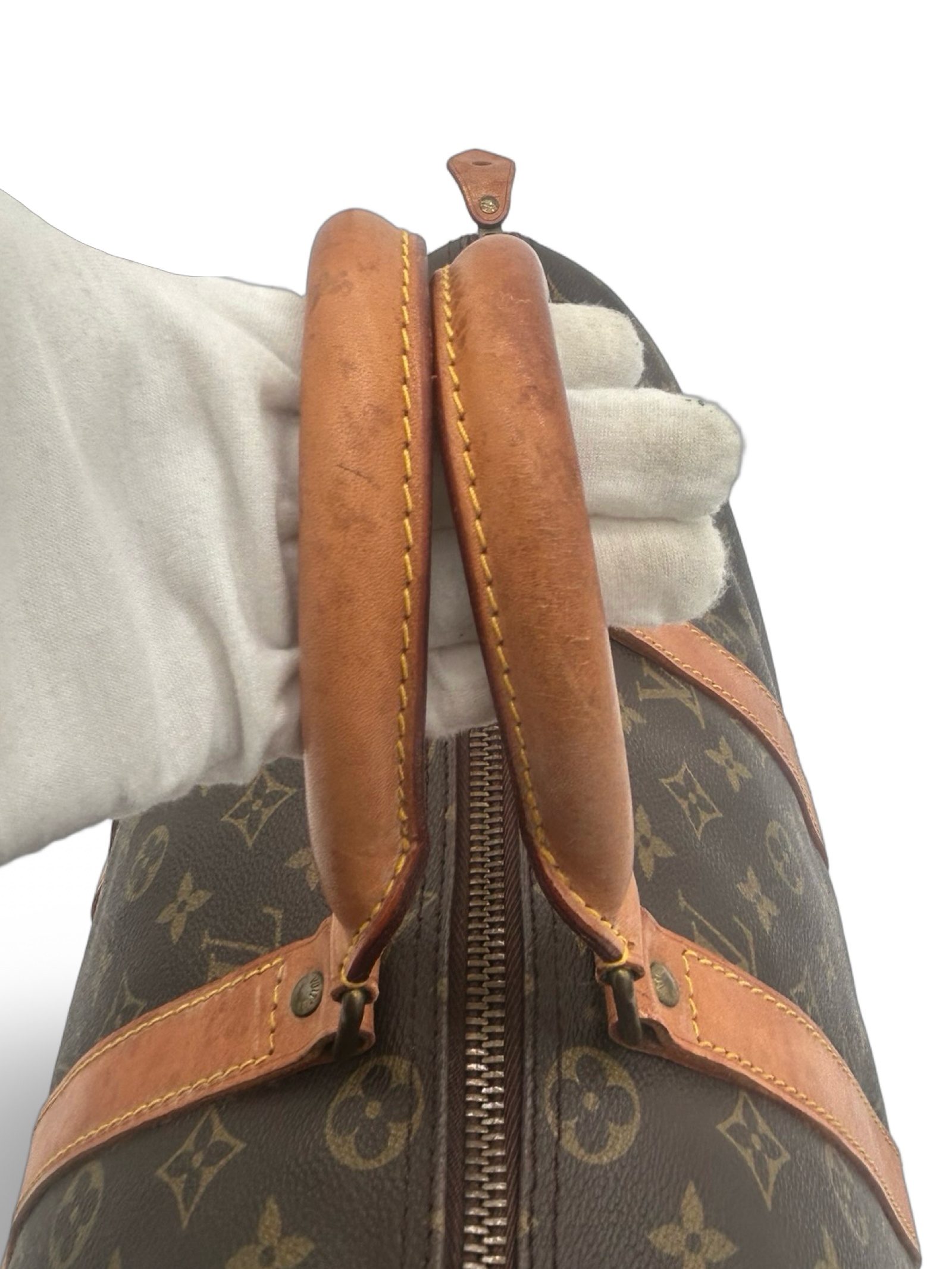 Louis Vuitton Keepall 45 Brown Monogram Canvas Travel Duffel Bag — image 10
