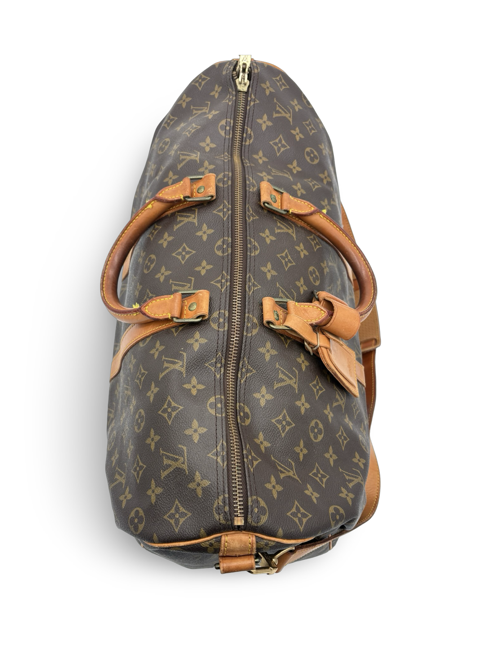 Louis Vuitton Keepall 50 Bandouliere Brown Monogram Canvas Travel Duffel Bag — image 5