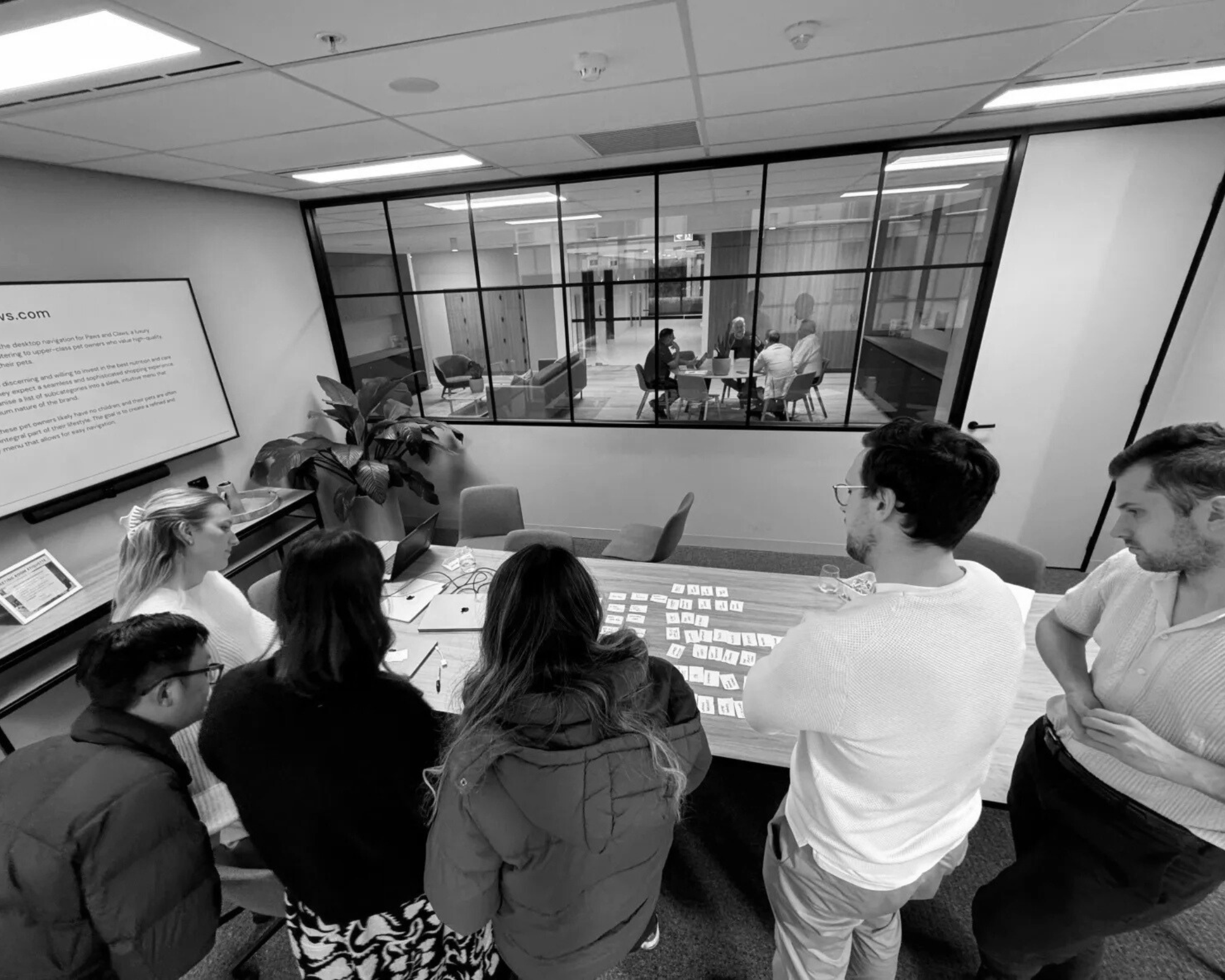House of Psalm digital PR team collaborating on campaign strategy workshop in Melbourne office