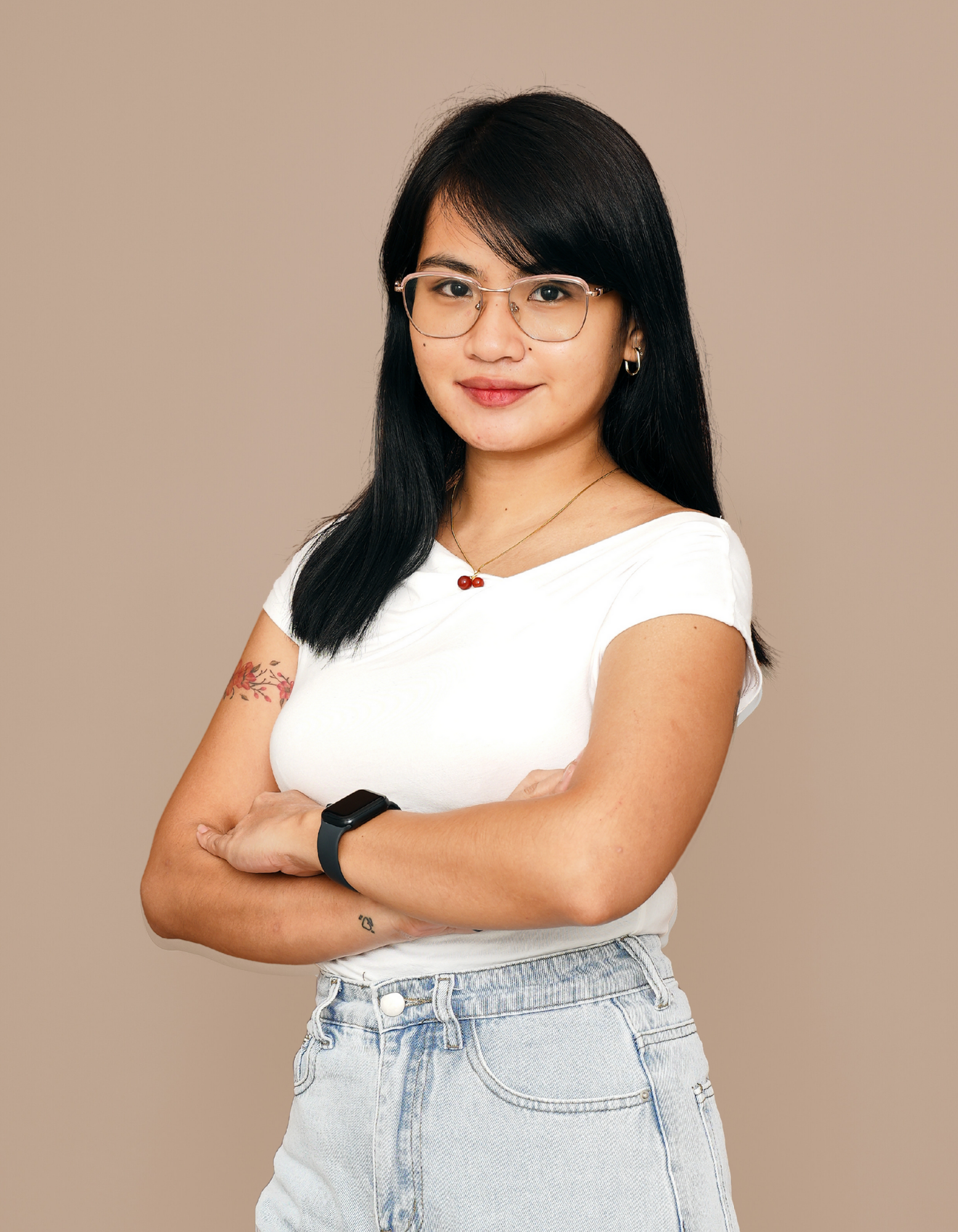 Carla Jose Digital PR Specialist at House of Psalm professional headshot wearing white sleeveless top
