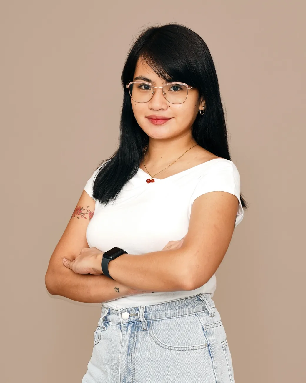 Carla Jose Digital PR Specialist at House of Psalm professional headshot wearing white sleeveless top