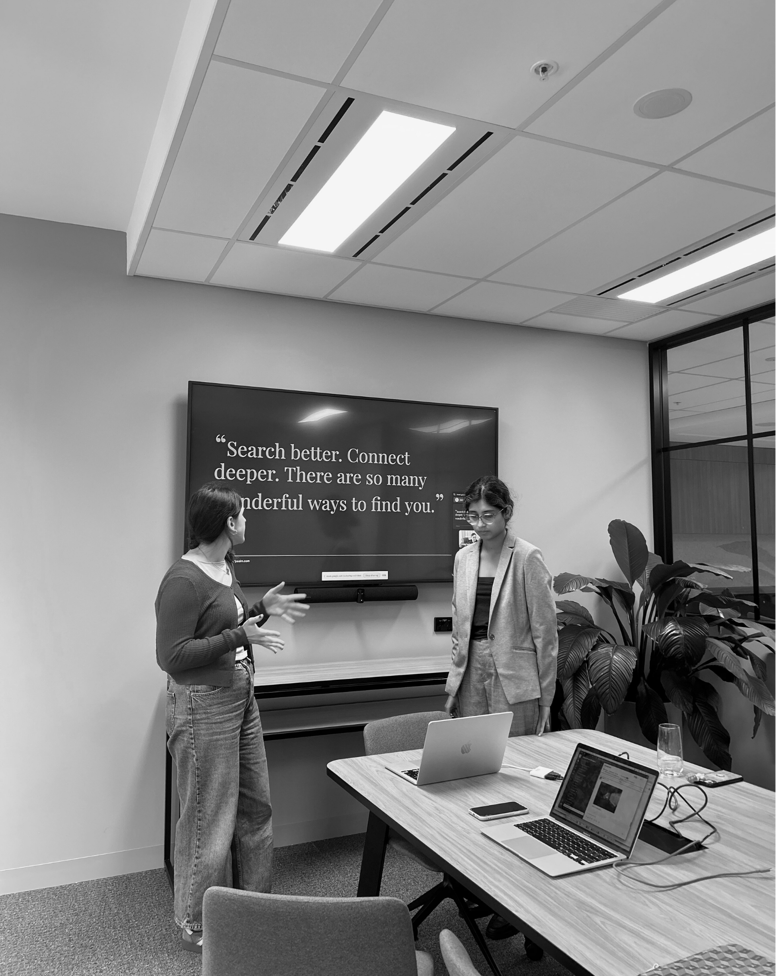 House of Psalm team presenting content insights and search optimisation strategy in Melbourne office meeting