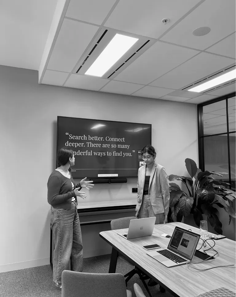 House of Psalm team presenting content insights and search optimisation strategy in Melbourne office meeting