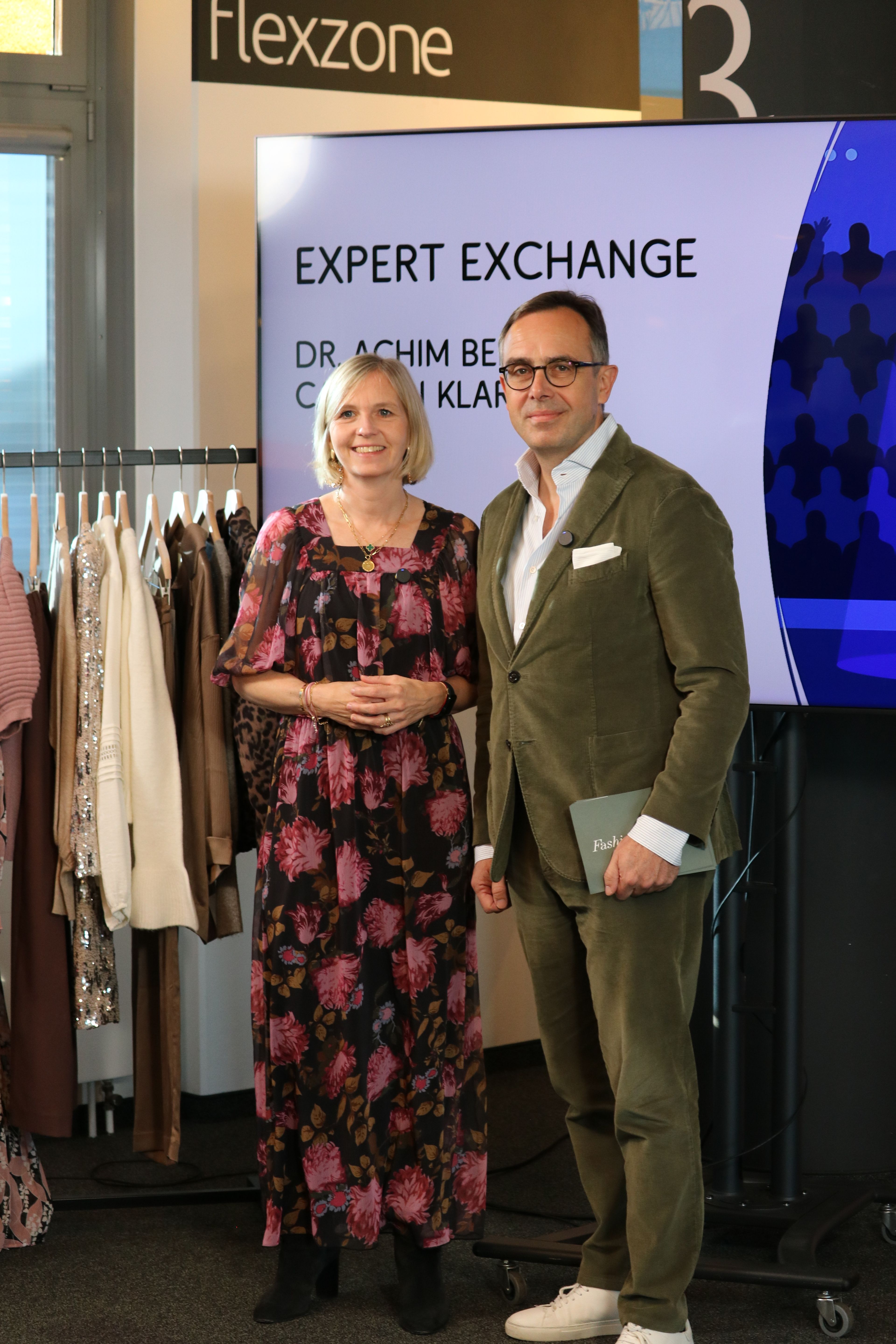 Carolin Klar (MD Product, Sourcing & Corp Responsibility) and Achim, Bonprix Expert Exchange, Hamburg
